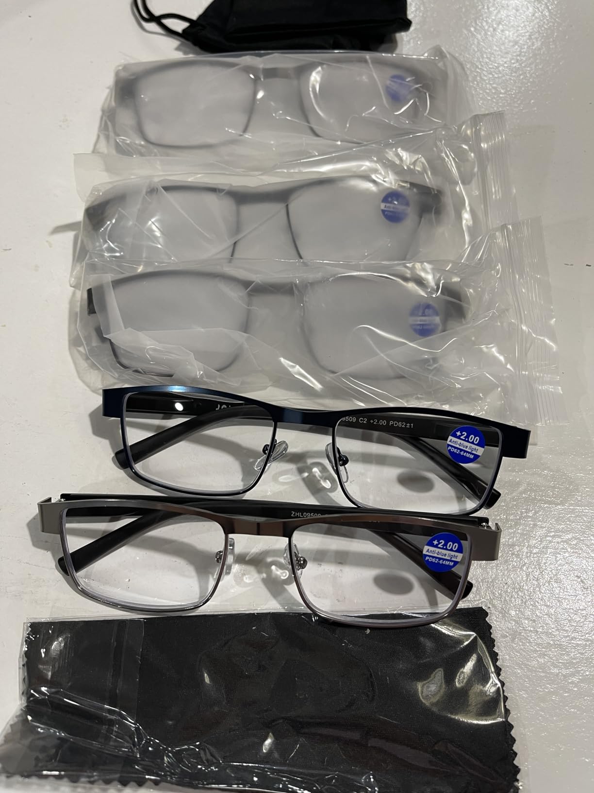 JOLISU 5PCS Reading Glasses Men - Blue Light Blocking Computer Metal Thin Frame Readers For Mens/Women (2.00) customer photo 2