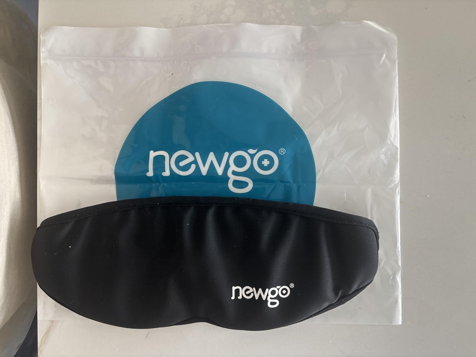 NEWGO 3D Cooling Sleep Mask, Weighted Cooling Gel Eye Mask for Sleeping, Cold Eye Mask, Hot Cold Therapy Blackout Sleep Mask for Puffiness, Dark Circles, Dry Eyes, Headaches and Stress Relief customer photo 2