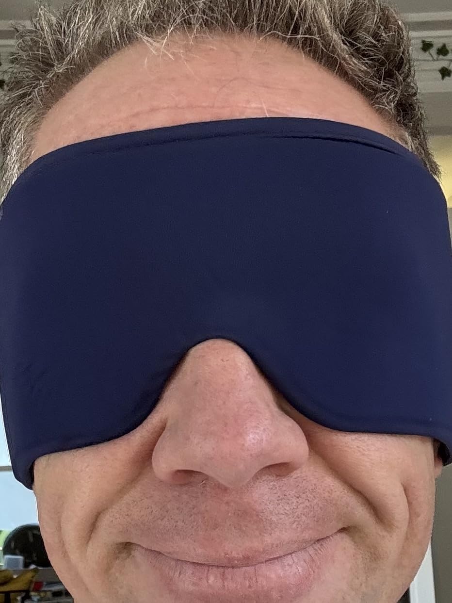 Cooling Gel Eye Mask for Puffy Eyes, Eye Ice Pack Migraine & Headache Relief, Full Eye-Area Cold Compress for Eyes & Temples, FSA Eligible HSA, Reusable Adjustable Fit for Post Surgery Recovery customer photo 1
