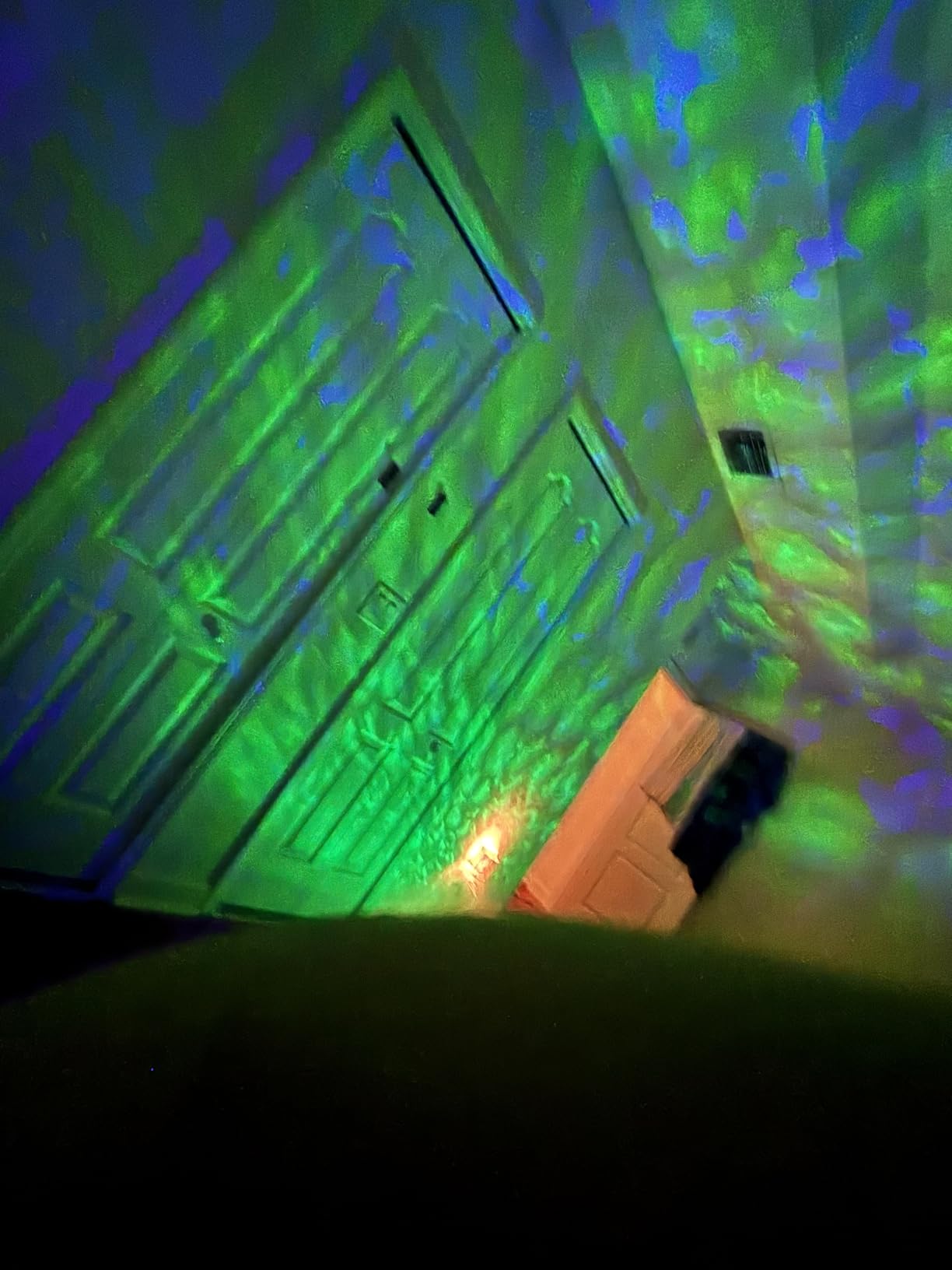 Calming Sensory Lights, Sensory Toys for Kids with Autism, Ocean Light Projector with 15 Color Patterns, Light Projects Water Ripple Effects onto Walls and Ceilings, Autism Toy,for Children and Adults customer photo 2