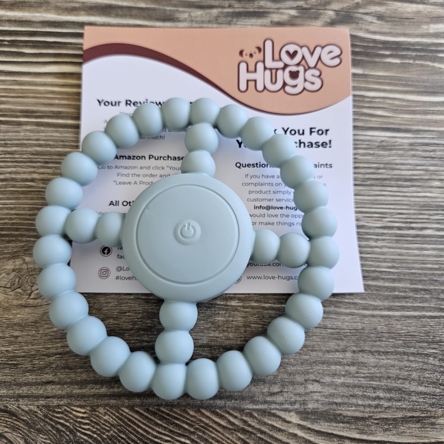 Vibrating Sensory Chew Toy - Superior Sensory Experience to Standard Autism Chew Toys. USB Chargeable. 3X Vibration Settings. Sensory Chew Toys for Autistic Children & Vibrating Teether for Baby customer photo 1