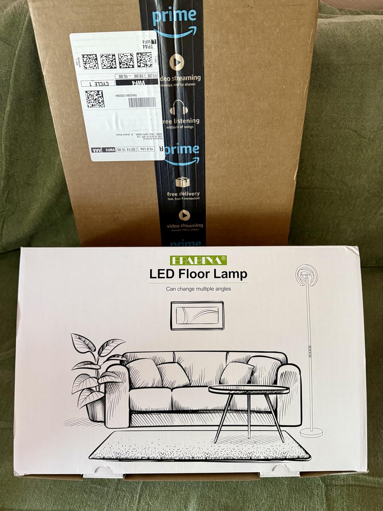 EPABINA Floor Lamp for Living Room, 75.5 Inch Tall Standing Lamp for Bedroom with 2 312 Rotatable Ring Lights, 36W Bright Stepless Dimmable LED Floor Light with Remote Control for Office Dining Room customer photo 1