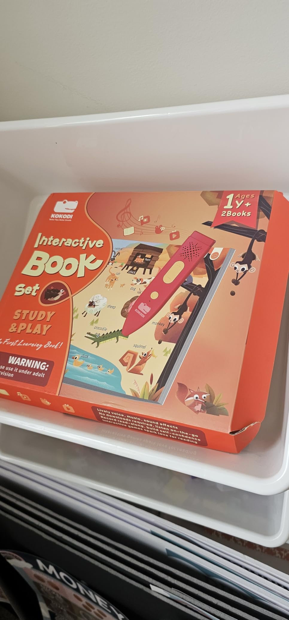 KOKODI Talking Pen Books Sets, Interactive Audio Sound Books Kids Learning Electronic Toys for Boys Girls, Autism Sensory Games, Early Educational Gifts Birthday Gifts for Toddlers Kids Age 2 3 4 5 customer photo 2