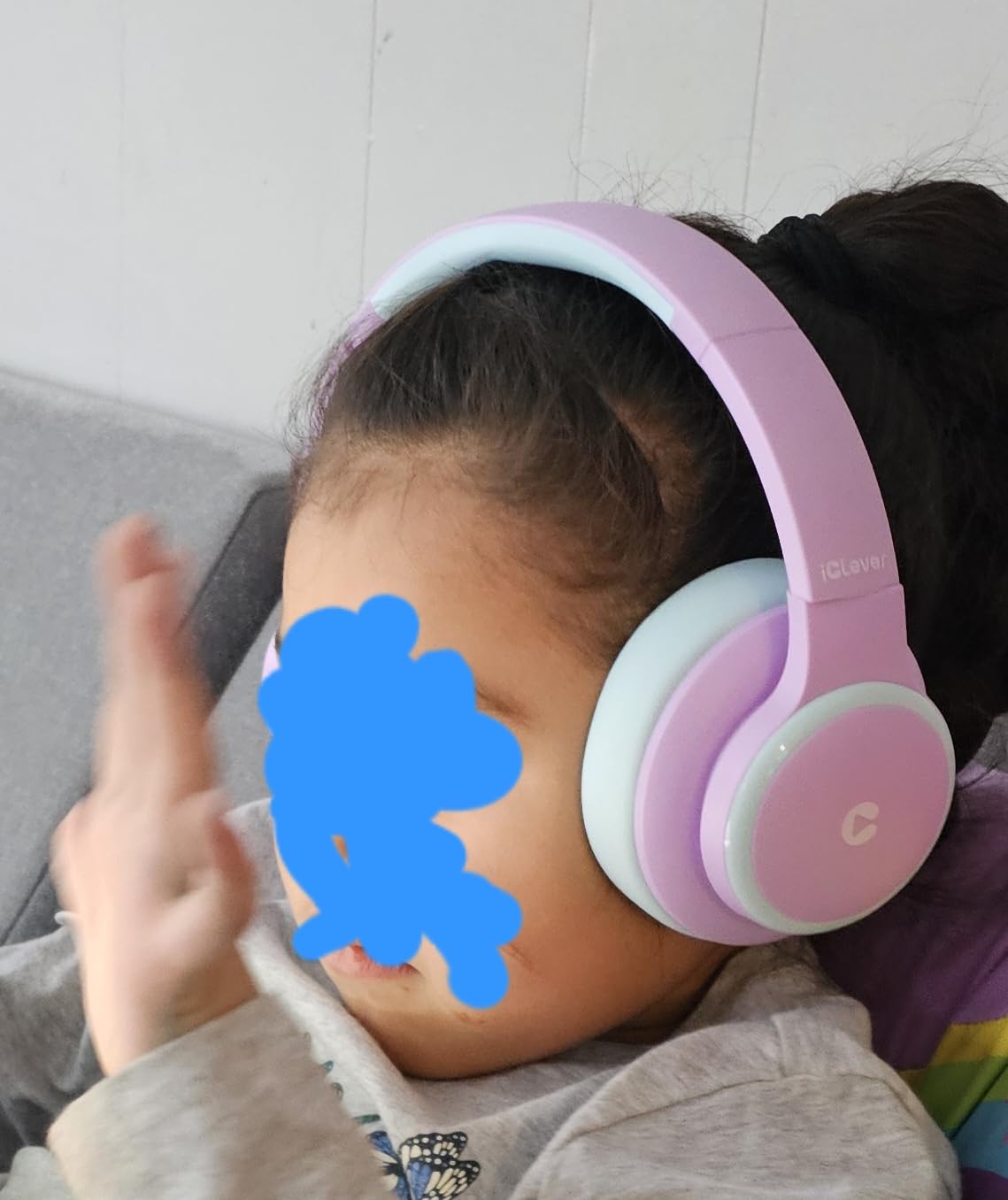iClever BTH26 Active Noise Cancelling Headphones for Kids, 60H Play Time, Safe Volume 80dBA, Type C Fast Charging, Bluetooth5.4, Kids Bluetooth Headphones with Mic AUX Cord for iPad Airplane, Purple customer photo 1