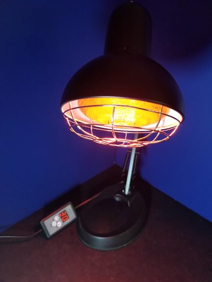 Infrared Light Heat Lamp, Near Red Light Therapy for Body Muscle Joint Pain Relieve 150W Bulb with Adjustable Stand, Timer customer photo 1