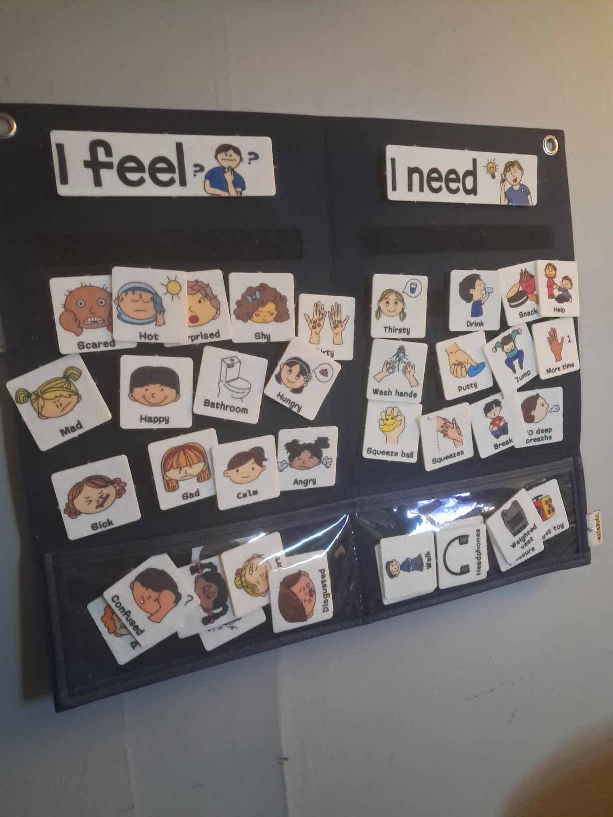 CHEFAN Calm Down Corner Set, Feelings Chart for Kids customer photo 1