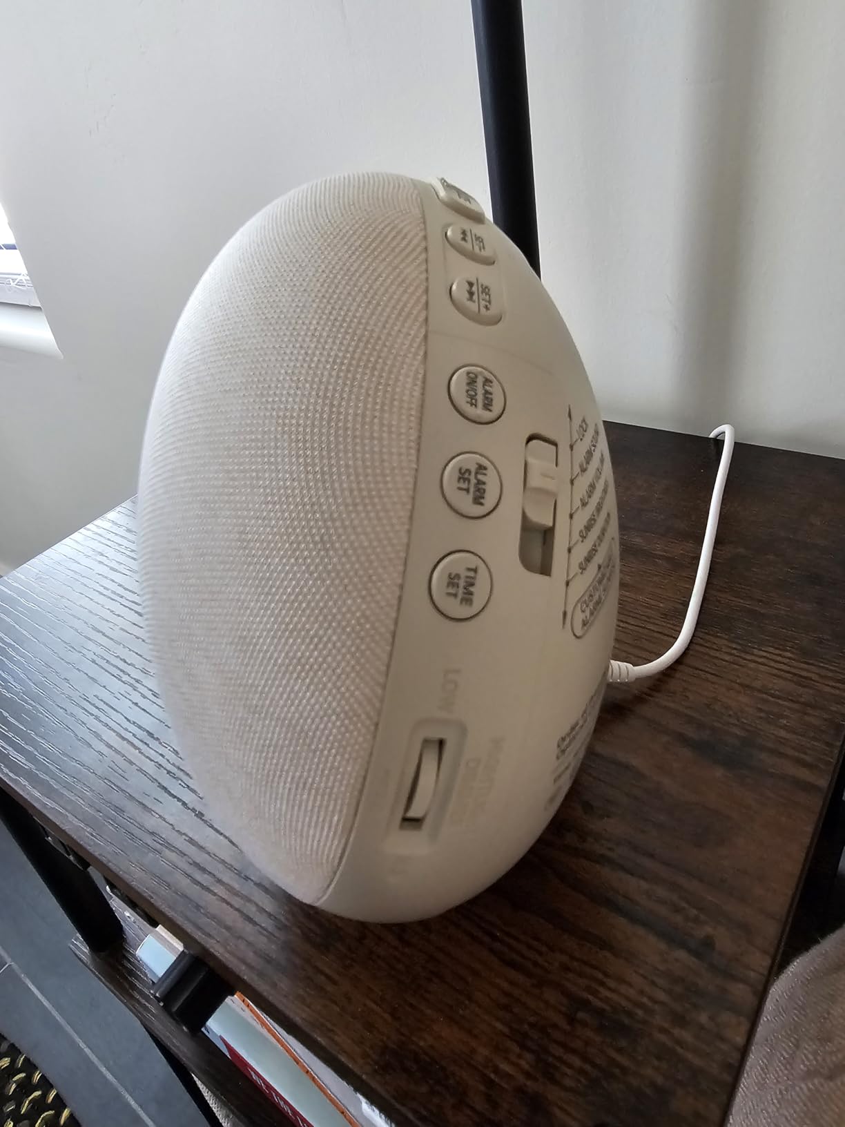 Sunrise Alarm Clock White Noise Machine: Natural Wake Up Light - Dimmable Clock with Bluetooth Speaker for Bedroom - 25 Sleep Sounds for Baby Adults Kids Putty customer photo 2