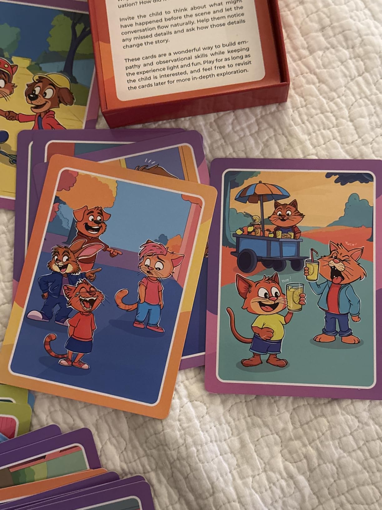 Who What Why Conversation Cards for Kids - Learning Game for Social Skills, Emotional Intelligence & Critical Thinking - Speech Therapy Resources, Sequencing Game & Articulation Materials, Ages 4+ customer photo 1