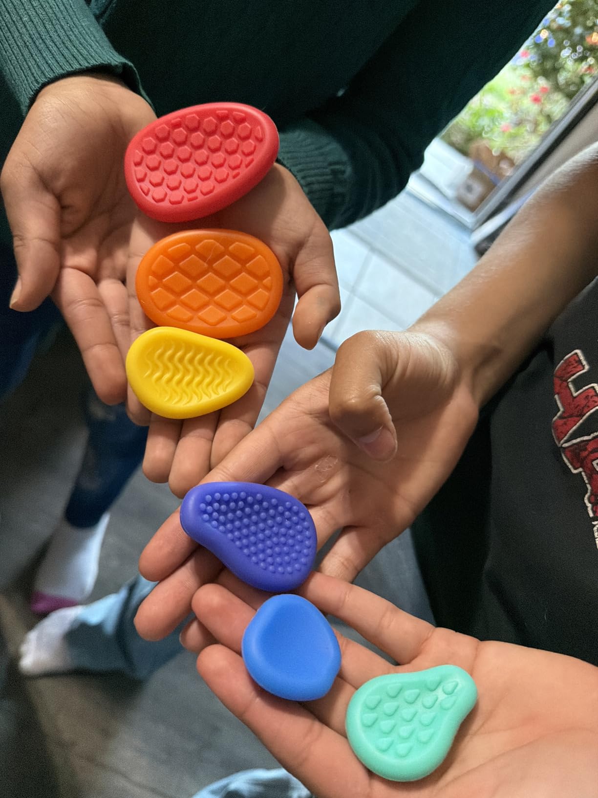 Fidget Sensory Toys for Kids & Adults with Autism ADHD: 6-Pack Silent Small Anxiety Relief Items, Quiet Fidgets & Worry Stones for Classroom Prizes, Mini Desk Toys for Calm Down customer photo 1