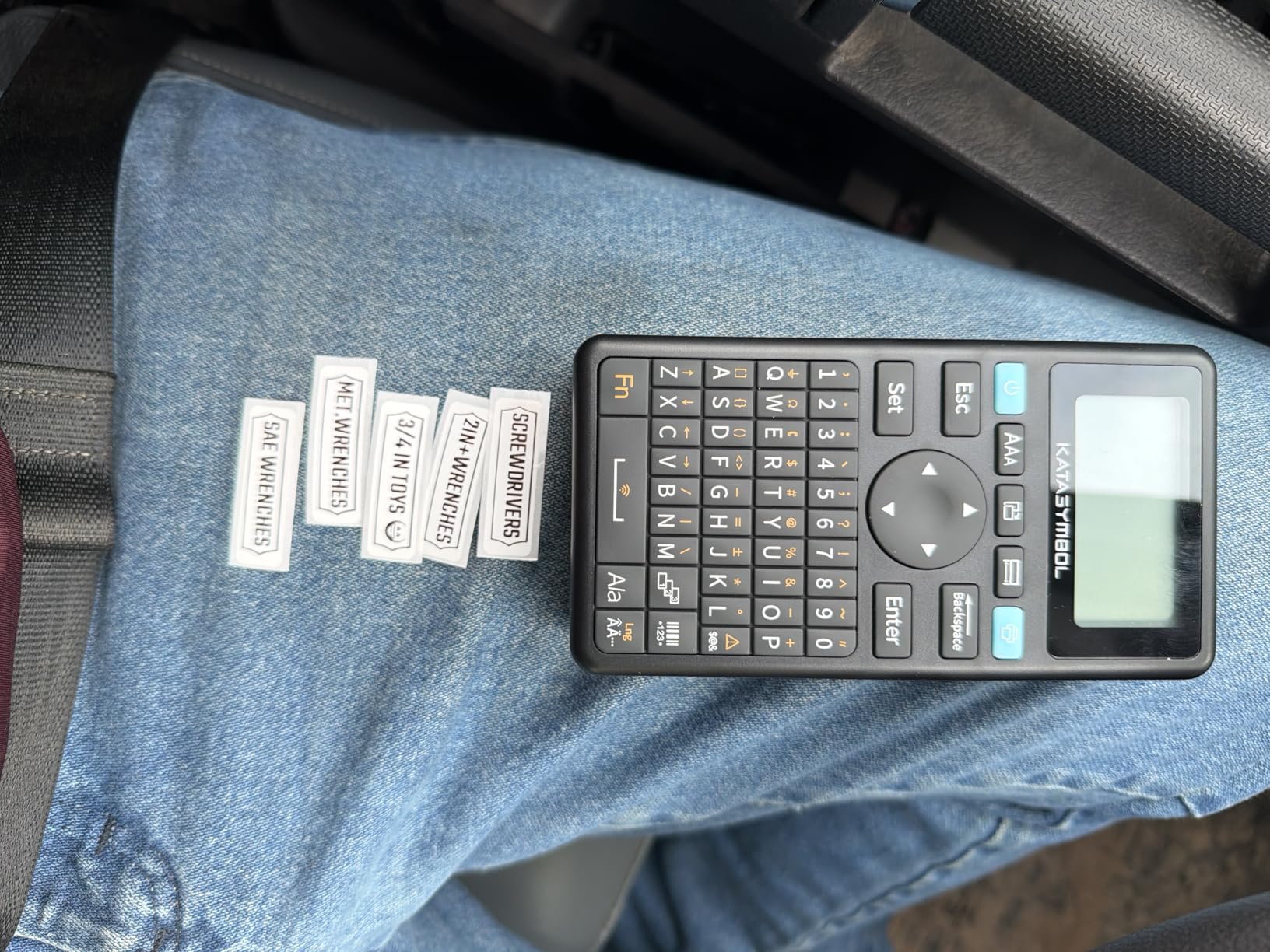 SUPVAN E11 Bluetooth Label Maker Machine with 4 Tapes, Support Keyboard & App with 30+ Fonts and 660+ Icons, Rechargeable Inkless Labeler for Home, Kitchen, Office, School, Organization, Black customer photo 1