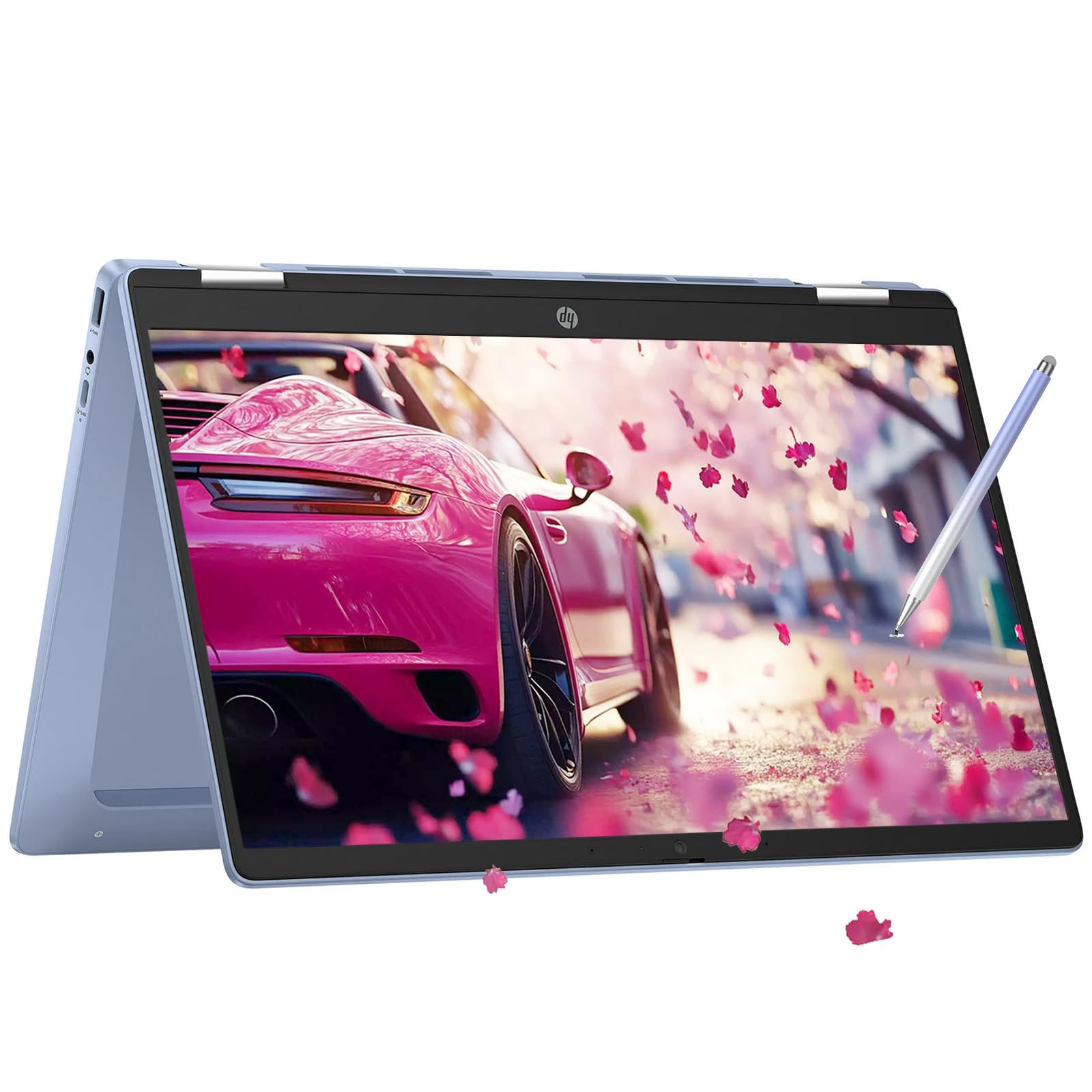 HP Chromebook x360-14inch Touchscreen Tablet - Google Laptop 2in1 - FHD Display - Intel Processor N100 Beat i3-1005G1 - USB C - Long Battery Life - School Kids - 2024 (Stylus Pen, 4GB RAM |64GB SSD) customer photo 1