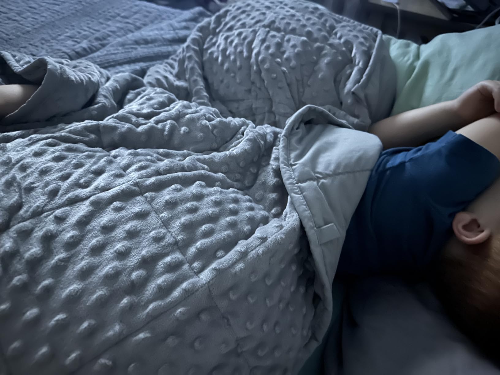 Kivik Weighted Lap Pad, Minky Dots Small Weighted Blanket 2lbs, 20