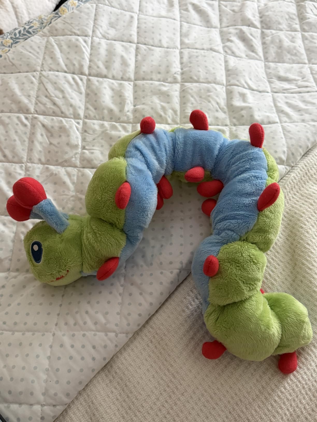 Calmee the Caterpillar Weighted Sensory Plush Toy for Kids, Breathing Exercise & Calming Tool for Focus and Emotional Regulation, SEL Mindfulness Toy for Home & Classroom. Soft, Durable, & Washable. customer photo 1