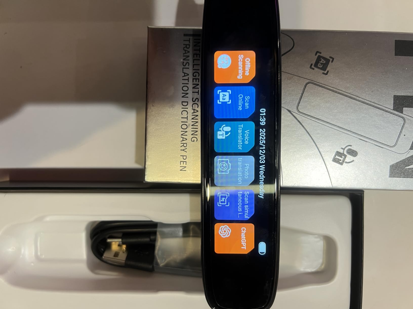 Scan Translator Pen, Dyslexia Tools, Language Translator Device, Text to Speech Reading Pen for Learning Difficulties, Language Learners and Elderly Users, 142 Online/10 Offline Languages customer photo 1