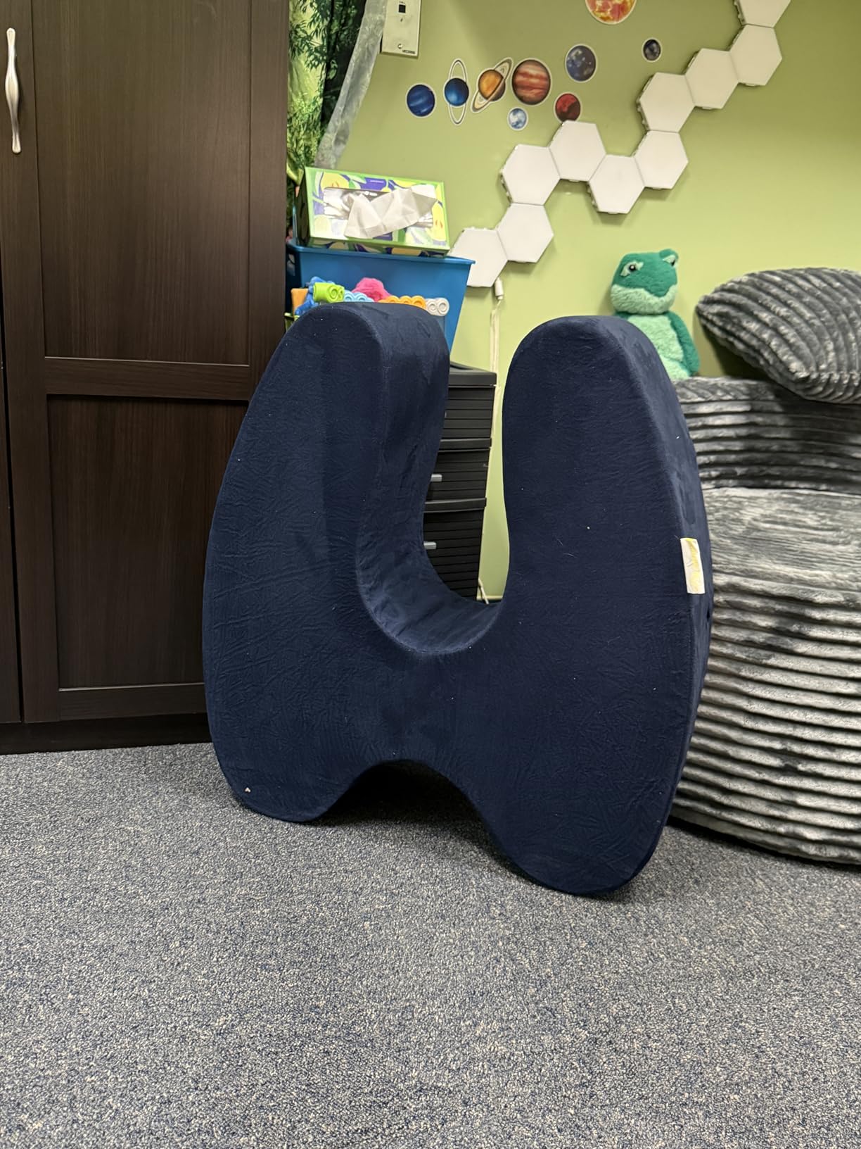 TED KANGAROO Sensory Soft Squeeze Seat - Calming Compression Chair for Kids with Sensory Needs, Washable Cover, Rocking Design customer photo 1