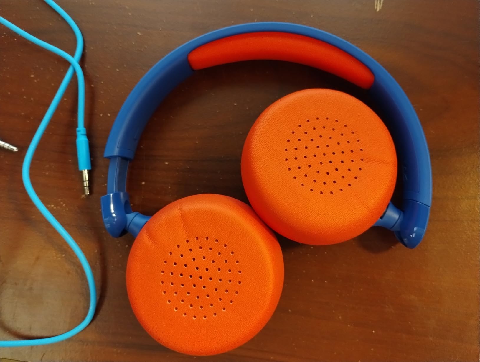 JLab, JBuddies ANC 2 in 1, Kids Headphones, Active Noise Cancelling, Wireless + Wired, Blue/Red customer photo 2