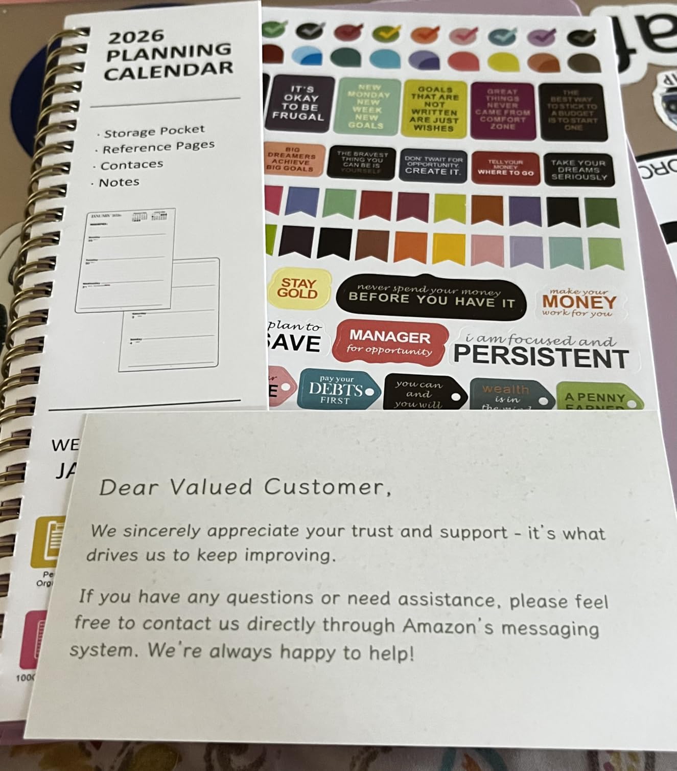 Planner 2026-2027, Weekly and Monthly Academic Year Calendar Planner, July 2026 - June 2027, Daily Agenda Book for Office School Supplies, A5(6.3'' x 8.5'') customer photo 1