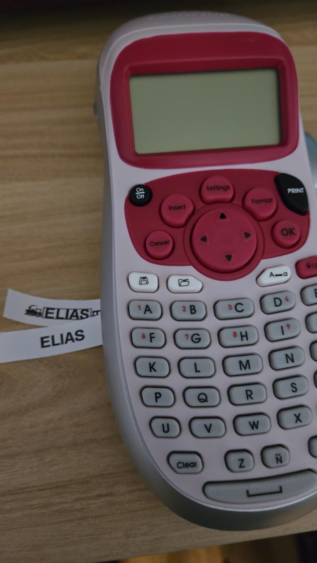 DYMO LetraTag LT-100H Handheld Aesthetic Label Maker, ABC Keyboard Label Printer with Easy-to-Use, 13 Character LCD Screen, Great for Home & Office Organization, Pink customer photo 1