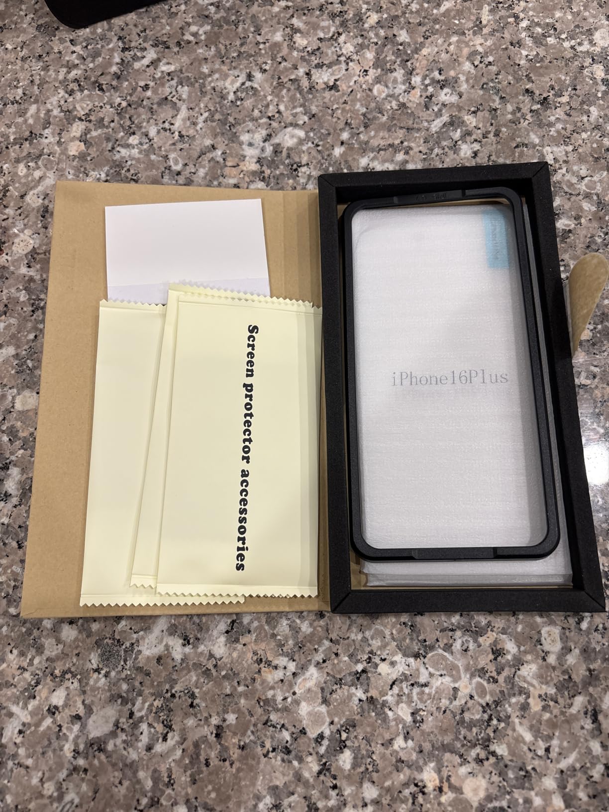 4 Pack Anti Blue Light Screen Protector for iPhone 16,iPhone15 [6.1inch] with Installation Frame,9H+ Anti Blue Light Tempered Glass, Anti-Scratch, Case Friendly customer photo 1