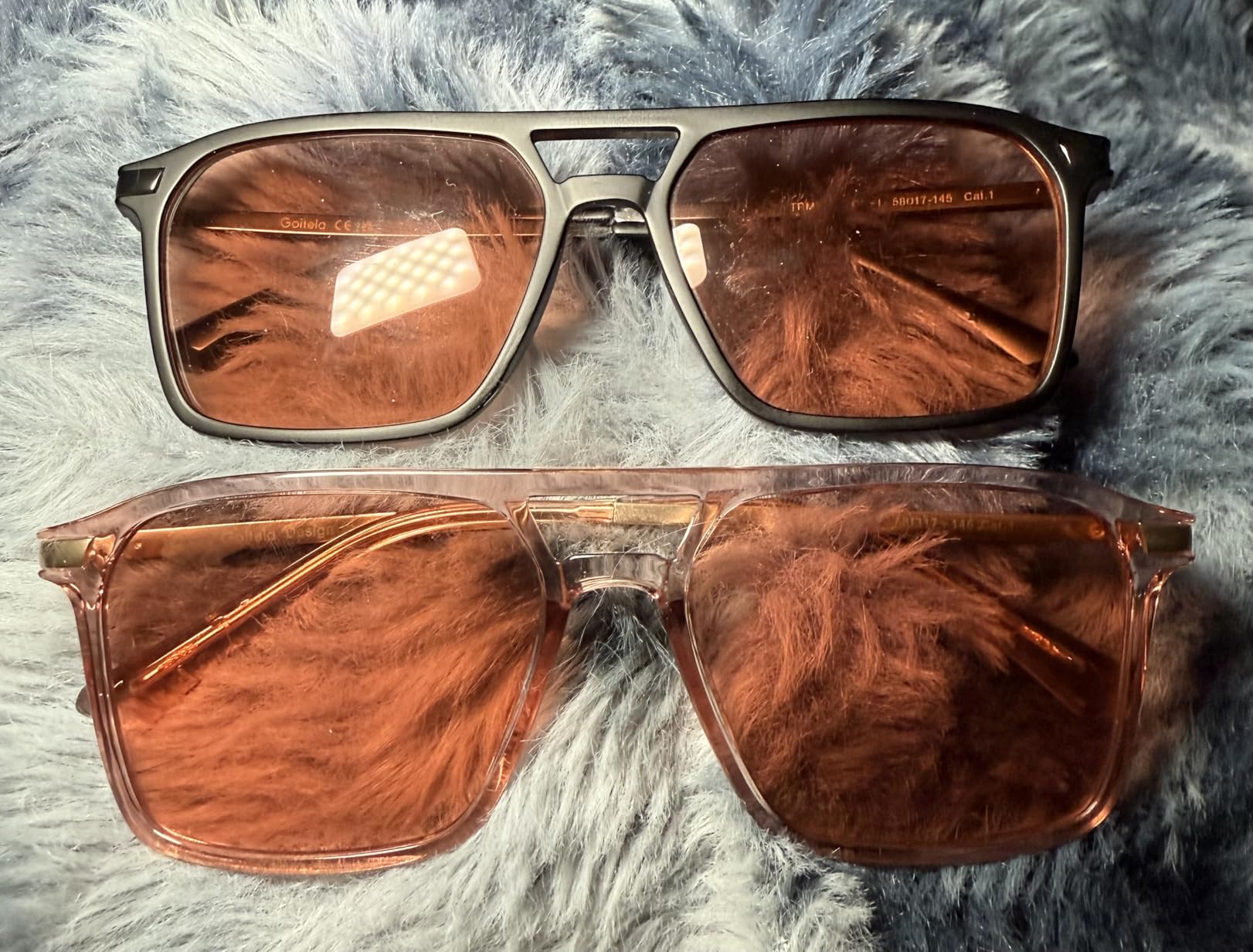 Goiteia FL-Rose Migraine Glasses, Blocks 480-520 nm Light, Light Sensitivity Glasses for Fluorescent LED Glare, Photophobia customer photo 2