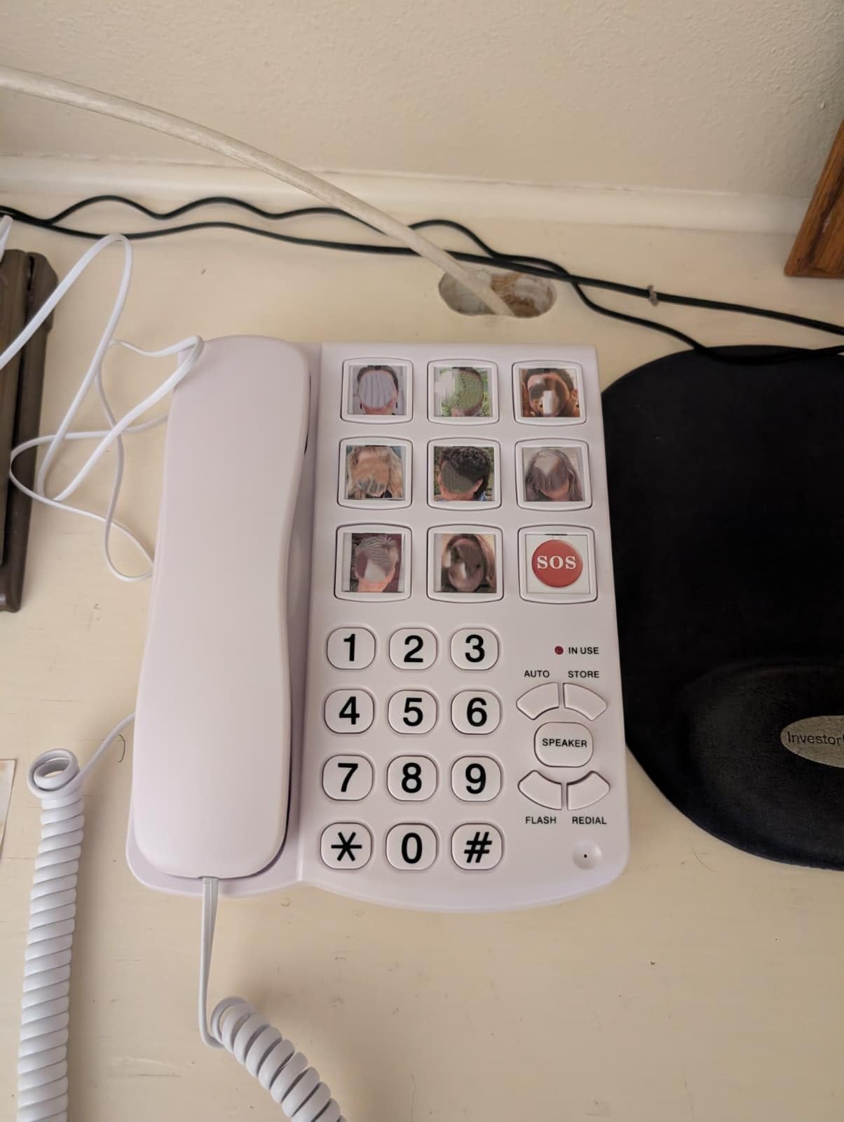 Uvital Big Button Phone for Seniors, Corded Landline Phone with 9 One-Touch Dialing Big Buttons, Hands-Free Calling, Loud Ringer, Easy to Use for Visually Impaired Telephone for Seniors customer photo 2
