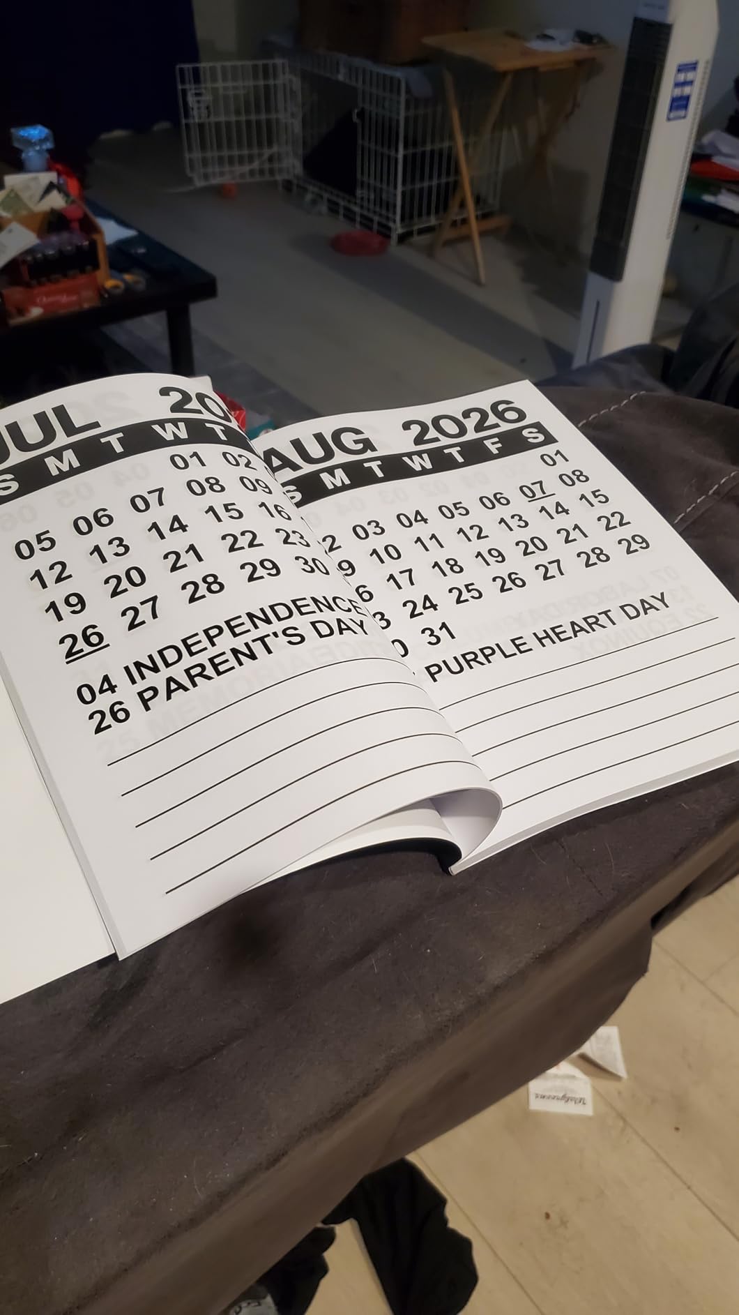2026 Planner Extra Large Print: Monthly Calendar and Weekly Diary for Adults and Seniors with Impaired Vision (Black Cover) customer photo 1