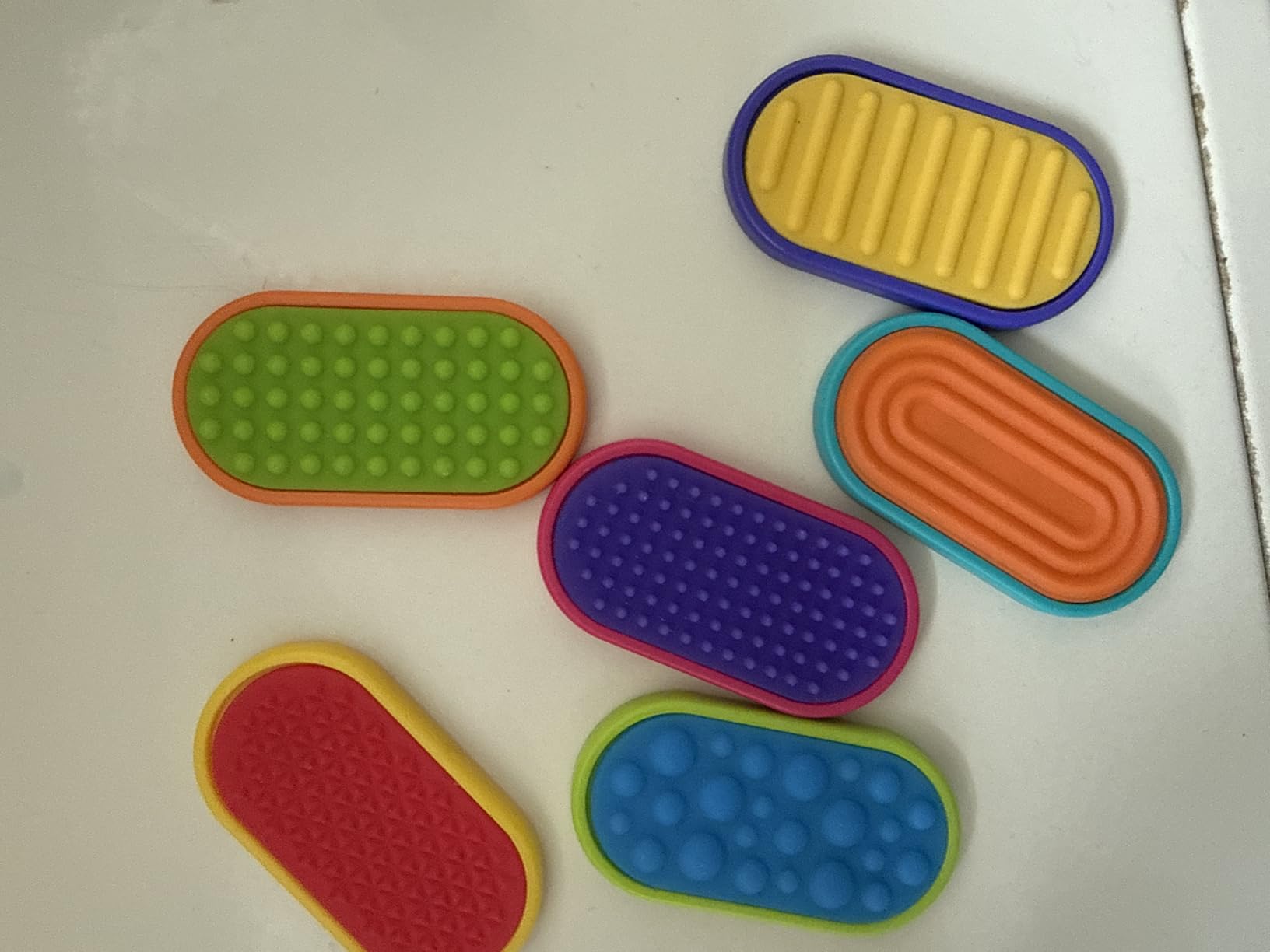 Sensory Fidget Magnet Toys for Kids: Silicone Magnetic Sliders Stress Fidgets for Autism, Stress Small Fidget Toys for Adults Office Desk / Portable Travel Prizes Classroom Must Haves, Gifts for Kids customer photo 1
