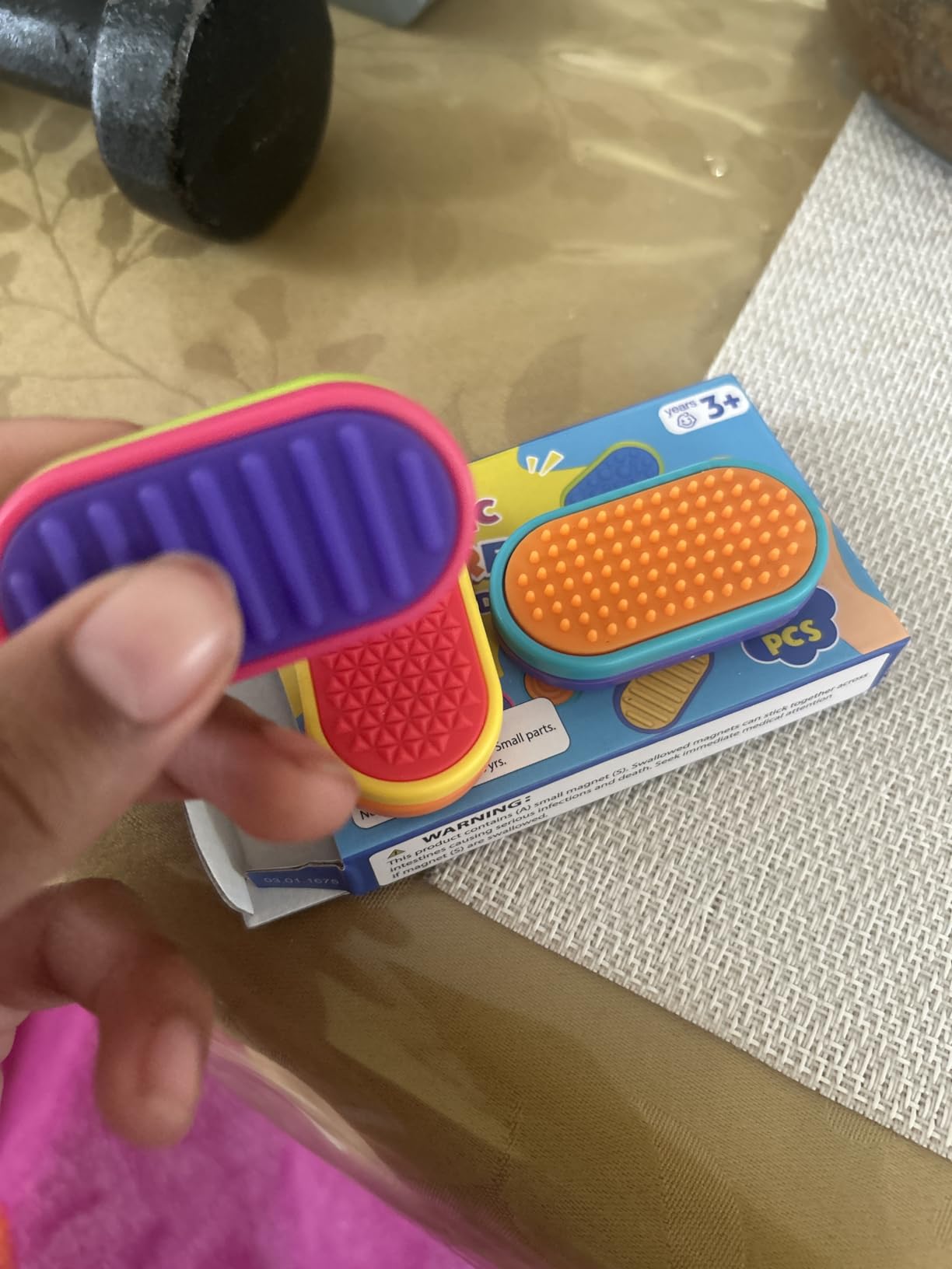 Sensory Fidget Magnet Toys for Kids: Silicone Magnetic Sliders Stress Fidgets for Autism, Stress Small Fidget Toys for Adults Office Desk / Portable Travel Prizes Classroom Must Haves, Gifts for Kids customer photo 2