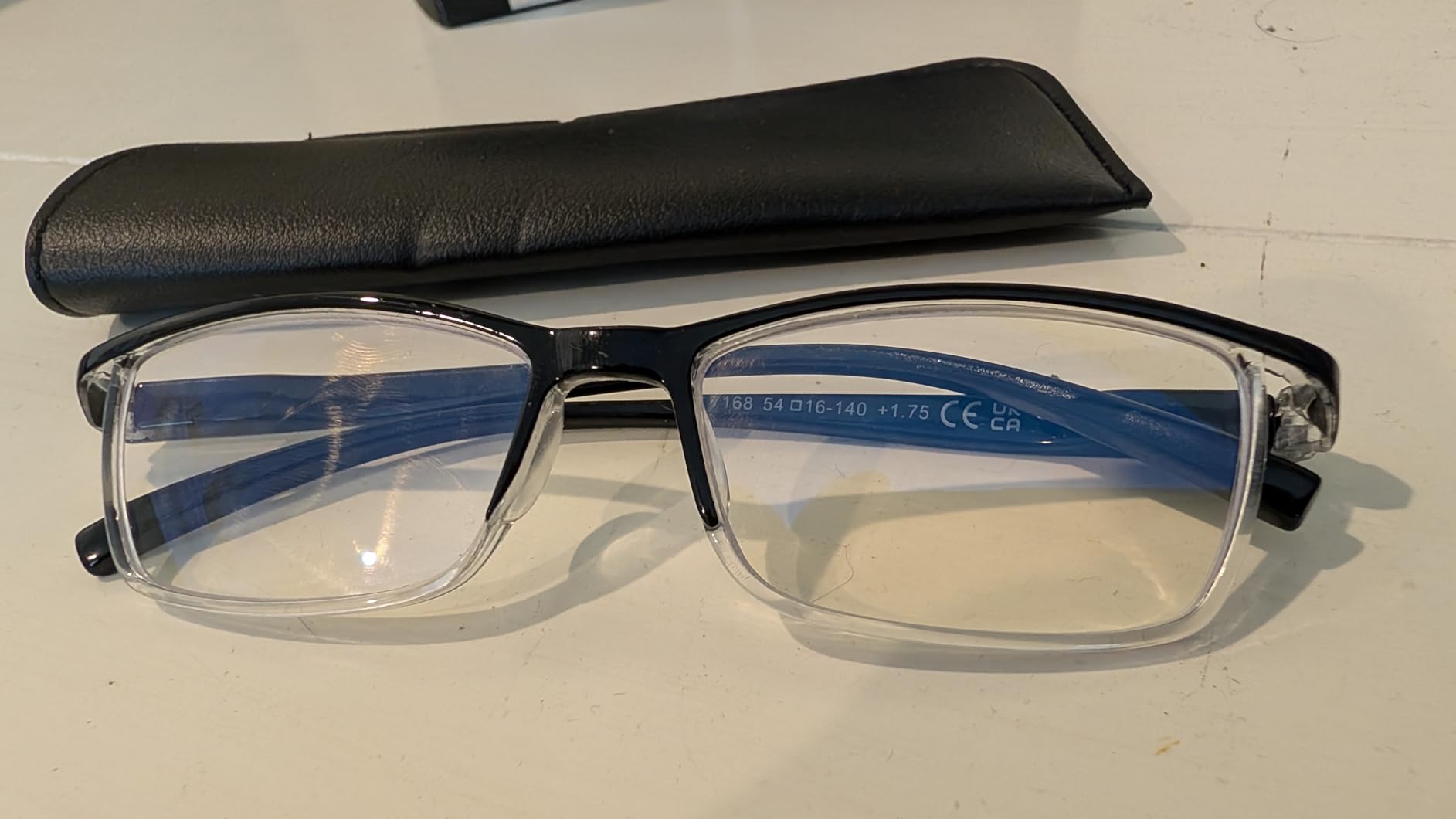 6Pack Reading Glasses Men, Spring Hinge Blue Light Blocking Readers, Lightweight TR90 Computer Magnifying Eyeglasses customer photo 2
