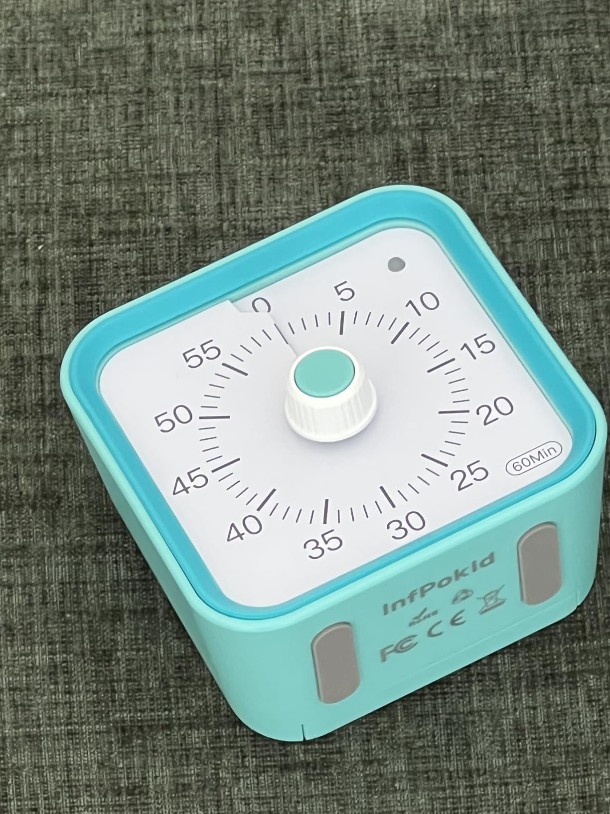 Visual Timer for Kids with Pause Function, 60 Minute Countdown Timer for Kids Desk Study, Teaching, Kitchen Cooking, Office Meetings, Time Management for ADHD (White) customer photo 1