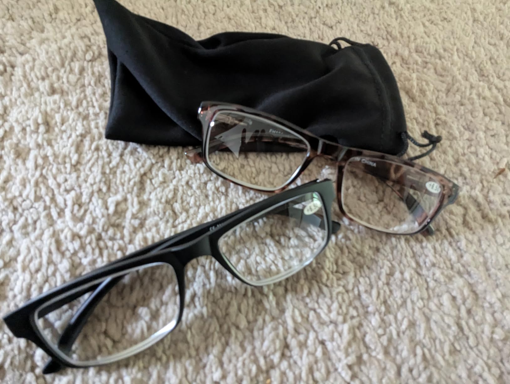 High Magnification Reading Glasses for Men Women with Strong Power TR Readers 4.0 4.50 5.0 5.50 6.0 6.50 7.0 8.0, Black + Tortoiseshell, 8.00 customer photo 1