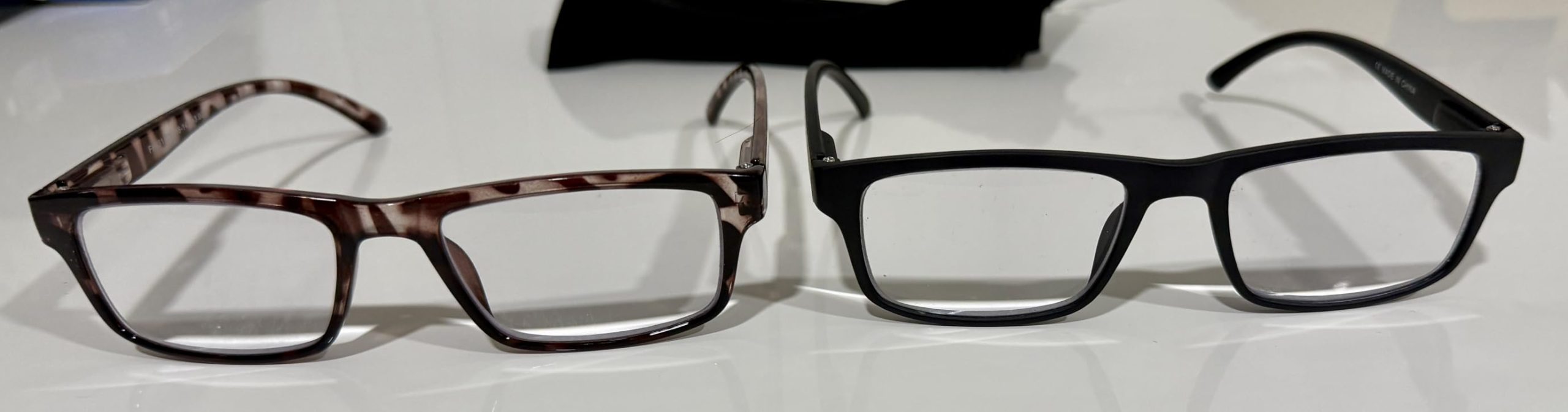 High Magnification Reading Glasses for Men Women with Strong Power TR Readers 4.0 4.50 5.0 5.50 6.0 6.50 7.0 8.0, Black + Tortoiseshell, 8.00 customer photo 2