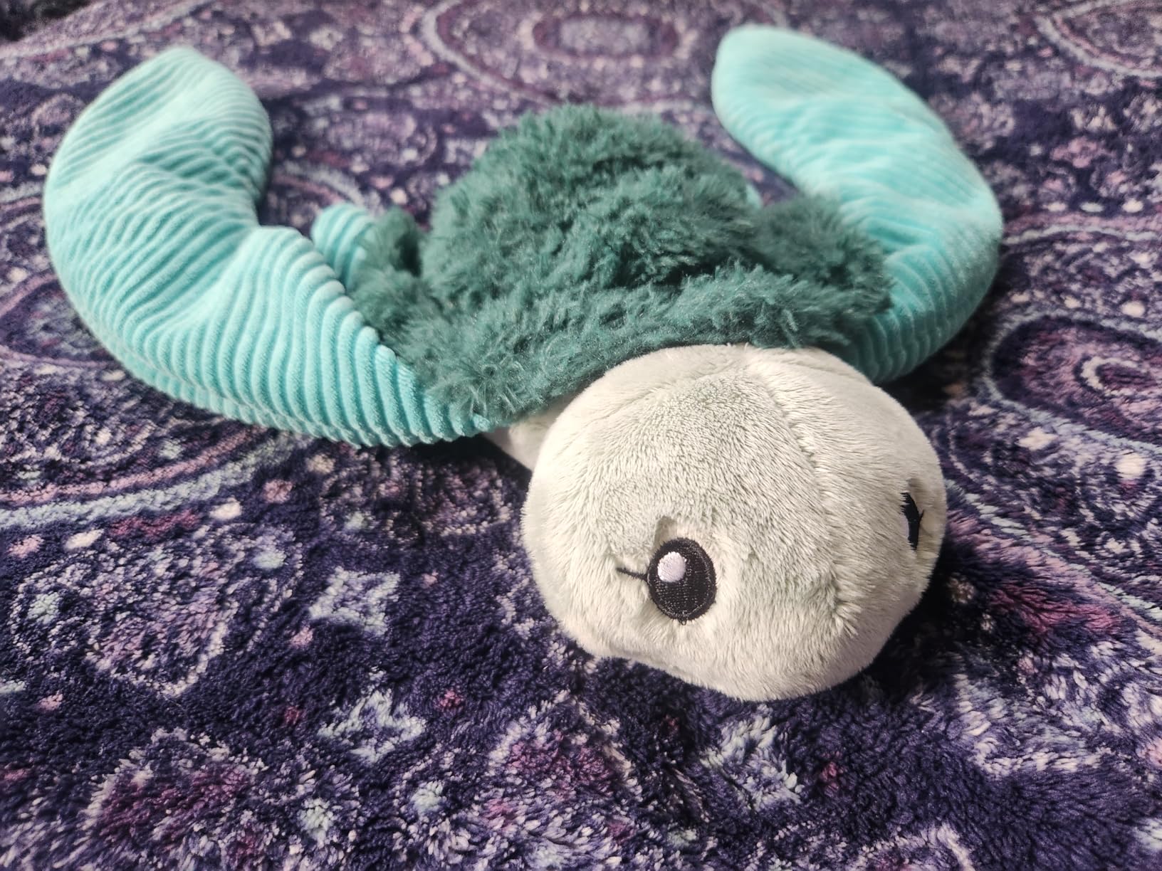 HUGIMALS Hugarounds Sidney the Sea Turtle 2.5 lb Microwaveable & Freezable Weighted Plush Neck & Shoulder Wrap | Soothing, Comforting Hugs for Self-Care & Relaxation | Unscented for Ages 2+ customer photo 1