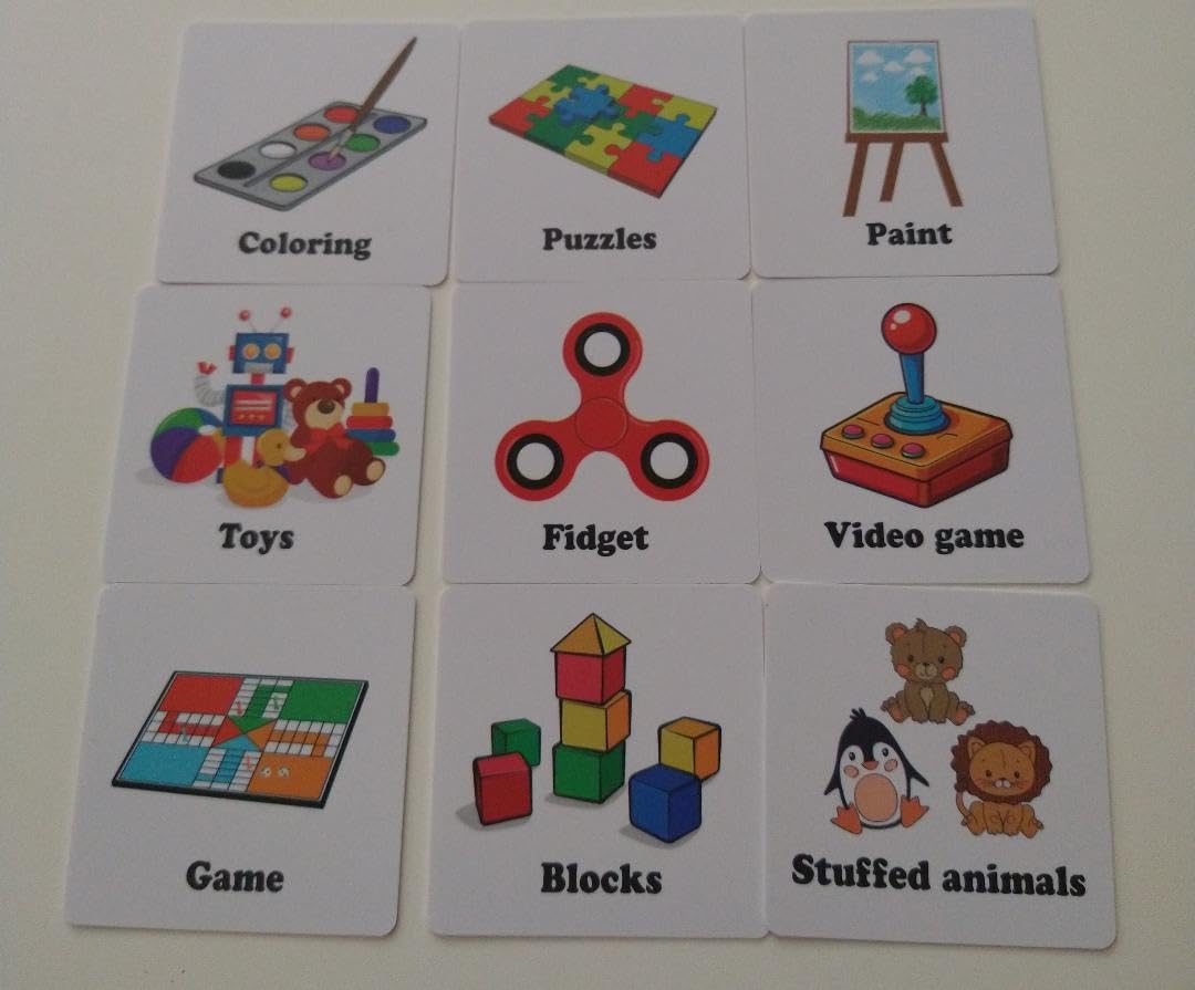 Ireer 1 Set First Then Visual Schedule for Kids 66 Communication Cards Autism Learning Materials for Special Education Classroom or at Home Kids Activity customer photo 2
