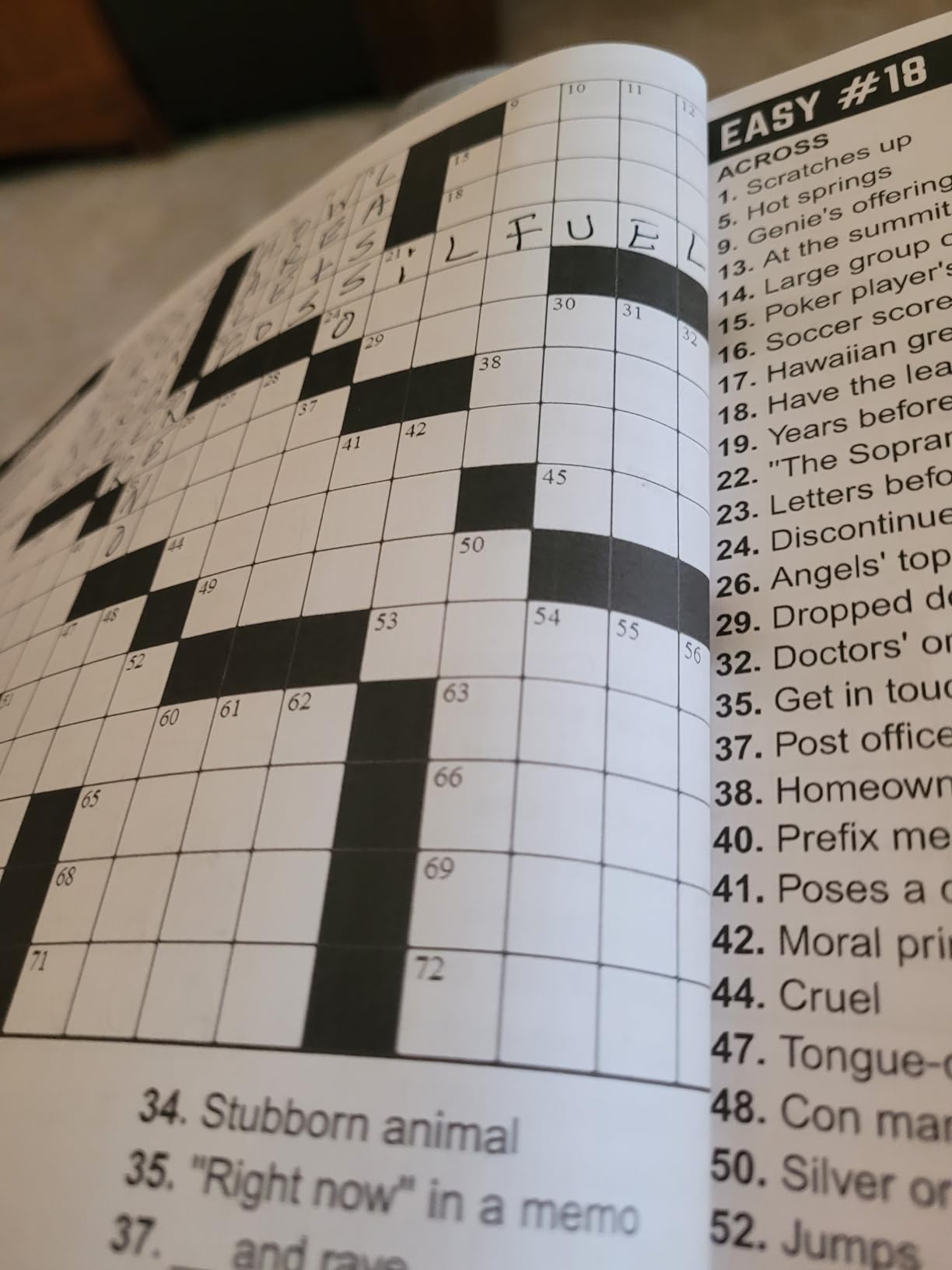 Easy Crossword Puzzle Book for Adults & Seniors - Large Print: 90 Fun & Relaxing Puzzles with Solutions to Keep Your Mind Active the Enjoyable Way customer photo 1