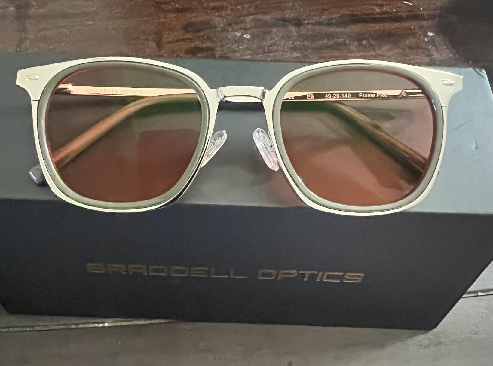 BRADDELL FL-41 Photochromic Rose Migraine Light Sensitivity Glasses for Fluorescent LED Glare & Concussion customer photo 2