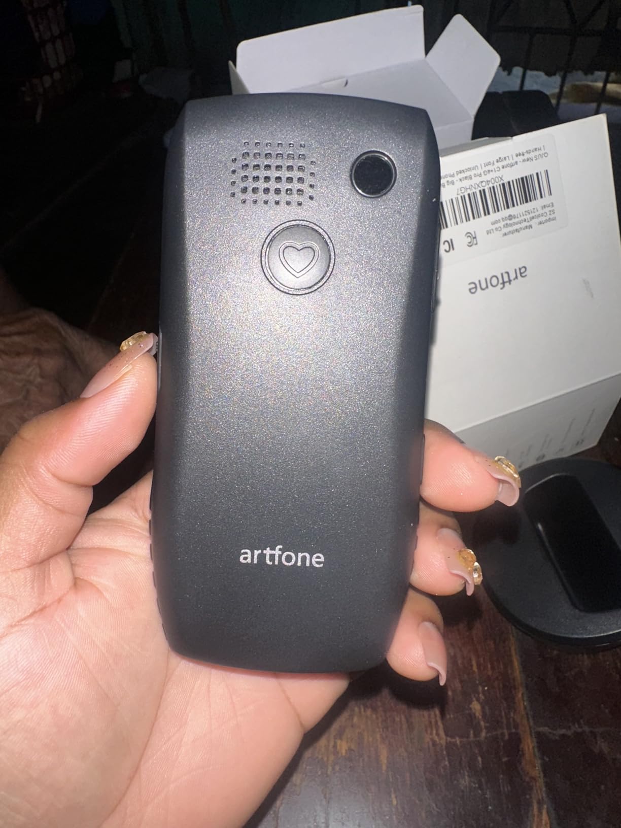 artfone C1+4G Cell Phone for Seniors, Large Buttons Basic Phone, SOS Button, Charging Dock, Voice Time, Speed Dial, Hands-Free, Large Font, Loud Speaker, FM Radio, Simple Mobile Phone, 1800mAh, Black customer photo 2