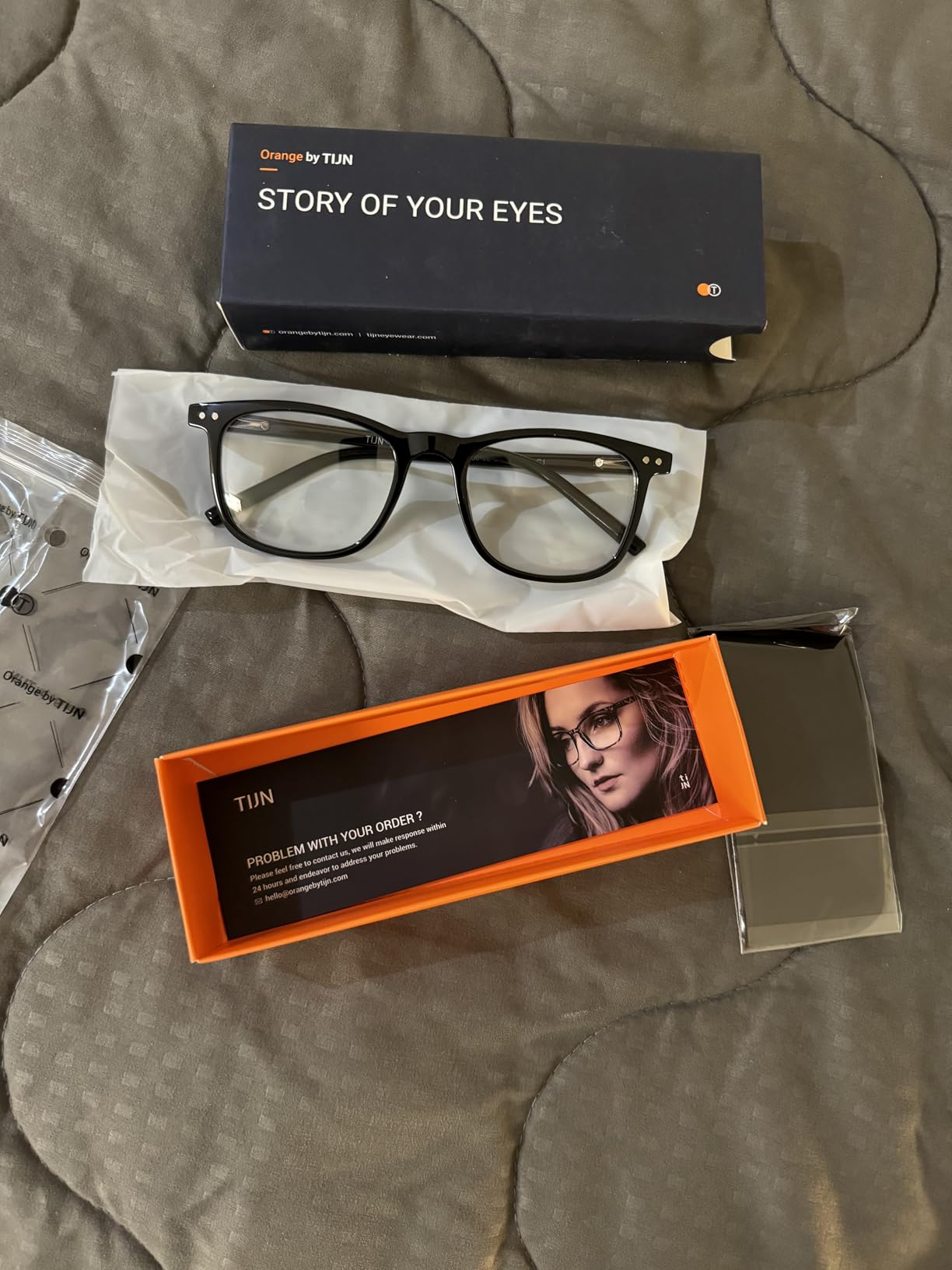 TIJN Sleep Glasses Blue Light Blocking Square Eyeglasses Dual AR Coatings for Computer Gaming Screen Fatigue & UV Protection customer photo 2