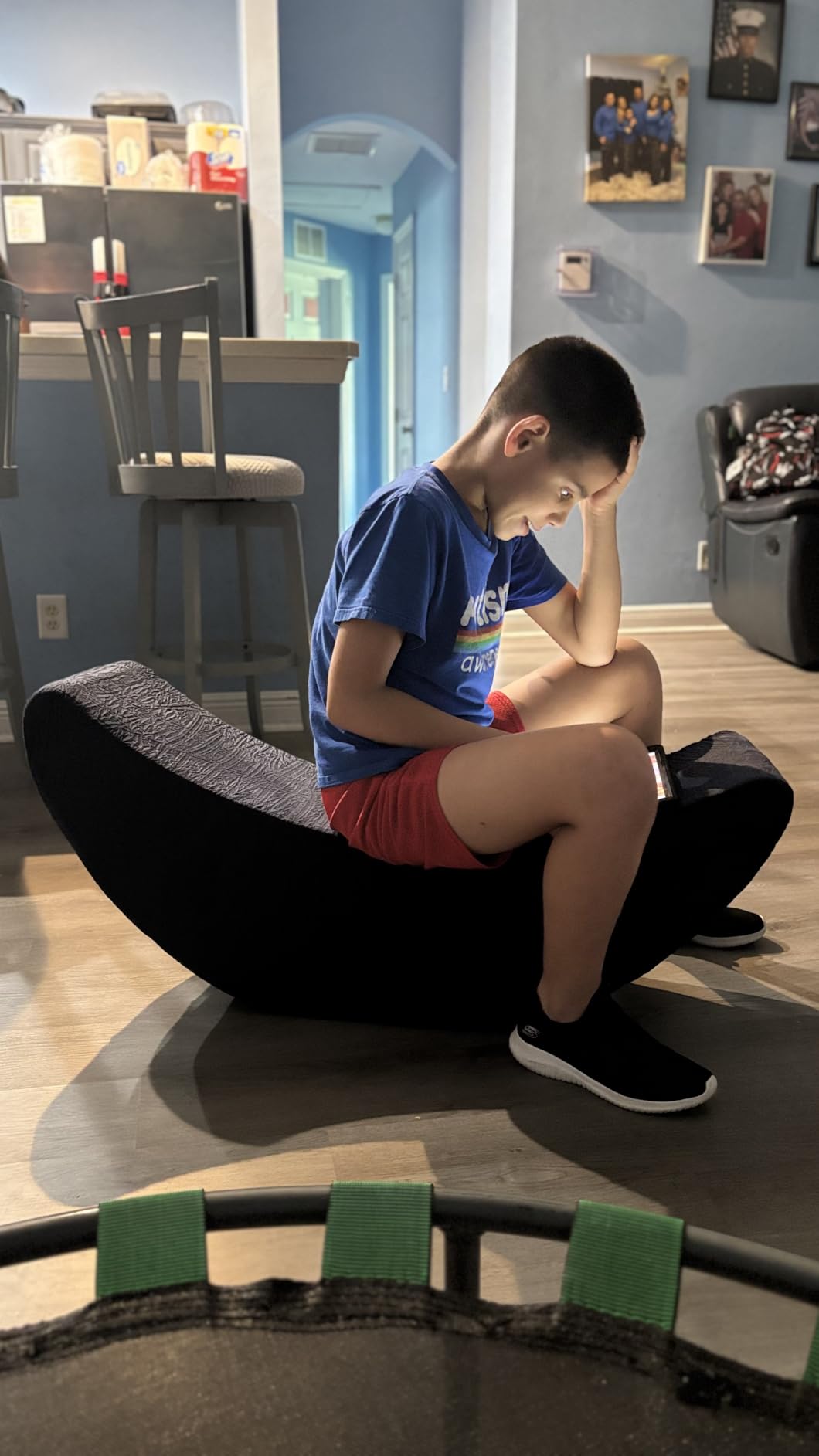 TED KANGAROO CloudBalance Sensory Chair | Flexible Active Seating for Kids | Classroom Rocker for Focus & Engagement | Durable Foam with Soft Cotton Cover customer photo 2