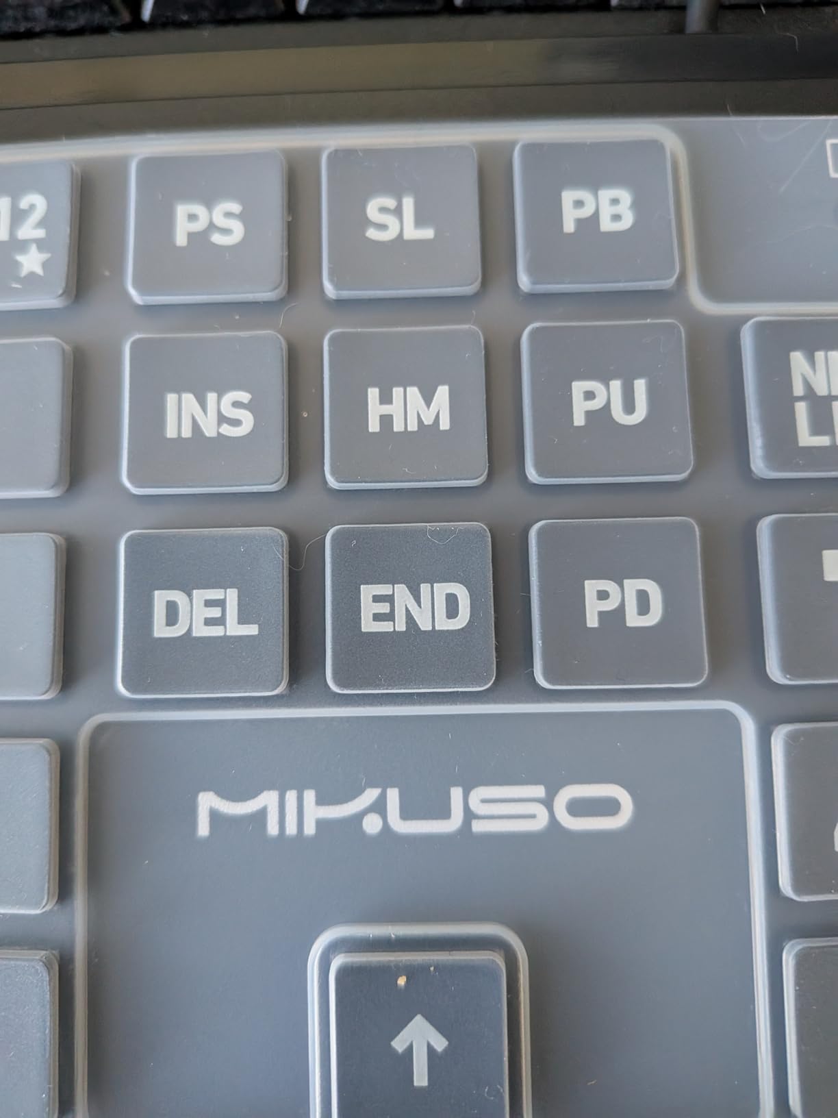Large Print Computer Keyboard, High Contrast Big Letter Keyboard for Seniors Visually Impaired Low Vision, Laser Etched Non-Fade Keys, Wired USB Full Size with Wrist Rest for Windows (No Backlit) customer photo 2