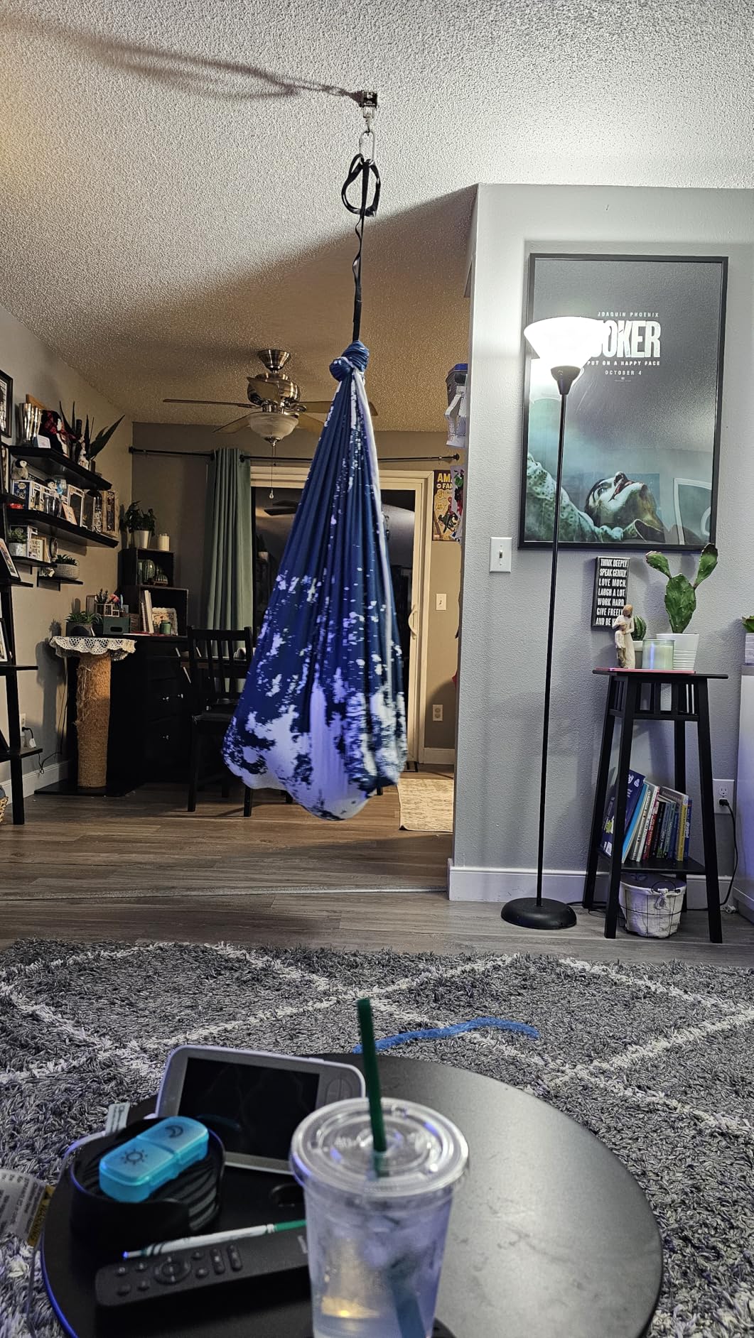 Indoor Sensory Swing for Kids or Outdoor - Holds 300lbs, Double-Layer, & 360° Swivel, Calming Compression Therapy Swing Hammock for Kids & Adults with All Hardware - Sensory-Motor Toys & Gifts customer photo 2