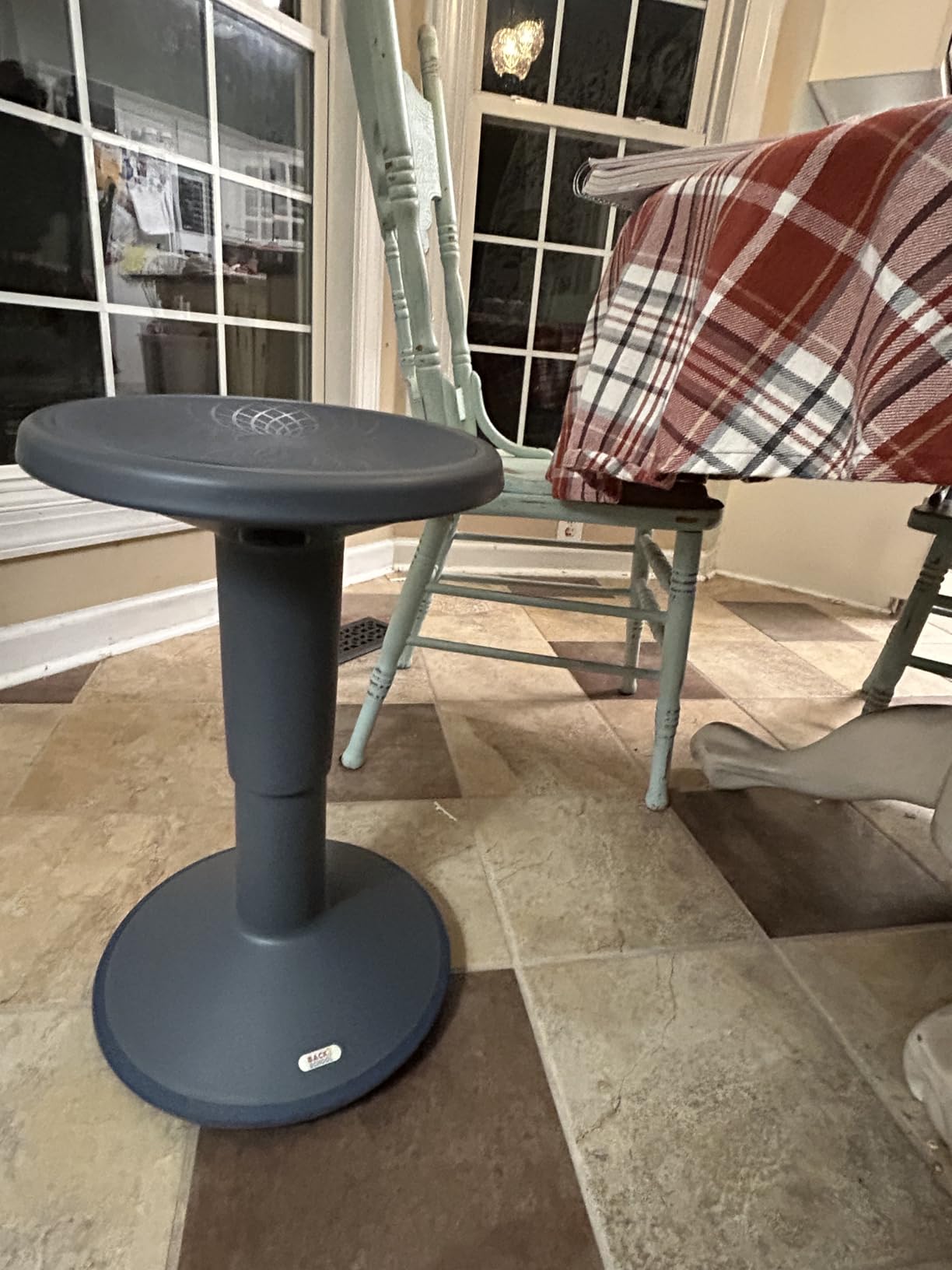 Adjustable Height Active Learning Wobble Stool, Flexible Seating, Black customer photo 1