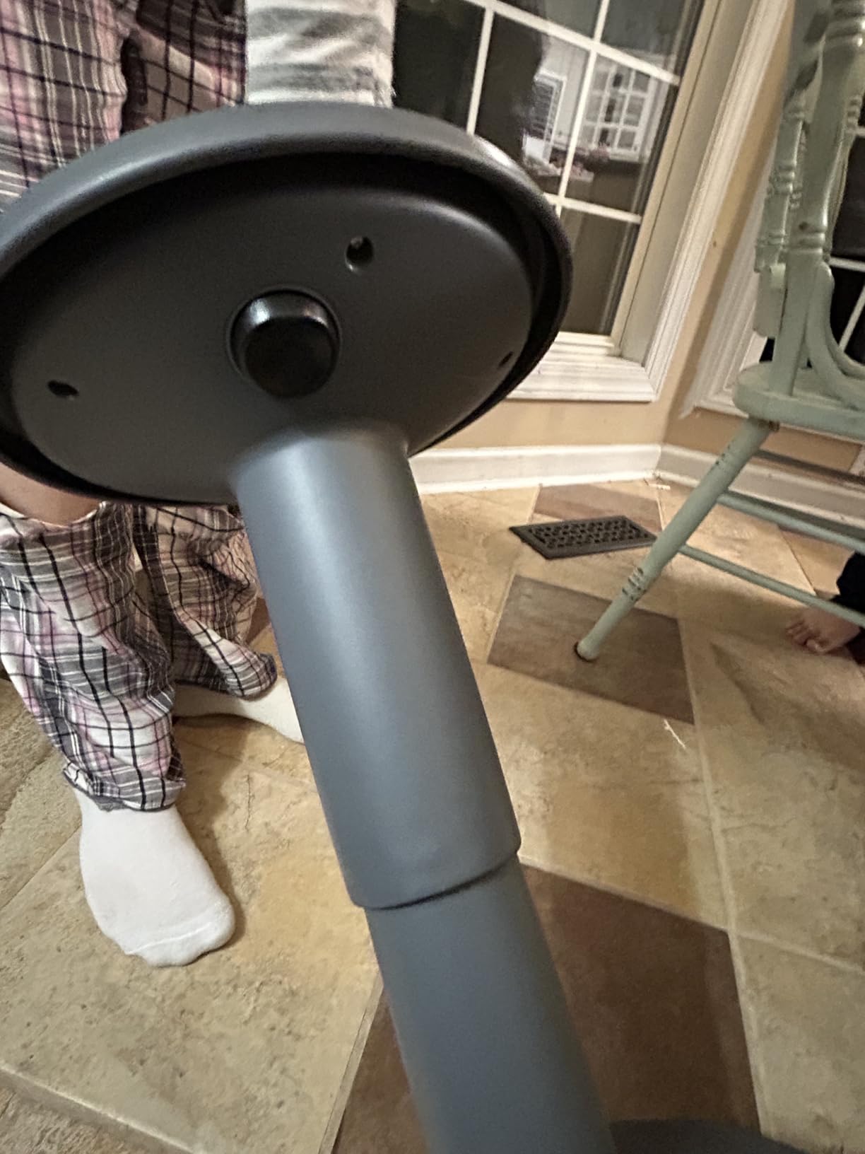 Adjustable Height Active Learning Wobble Stool, Flexible Seating, Black customer photo 2