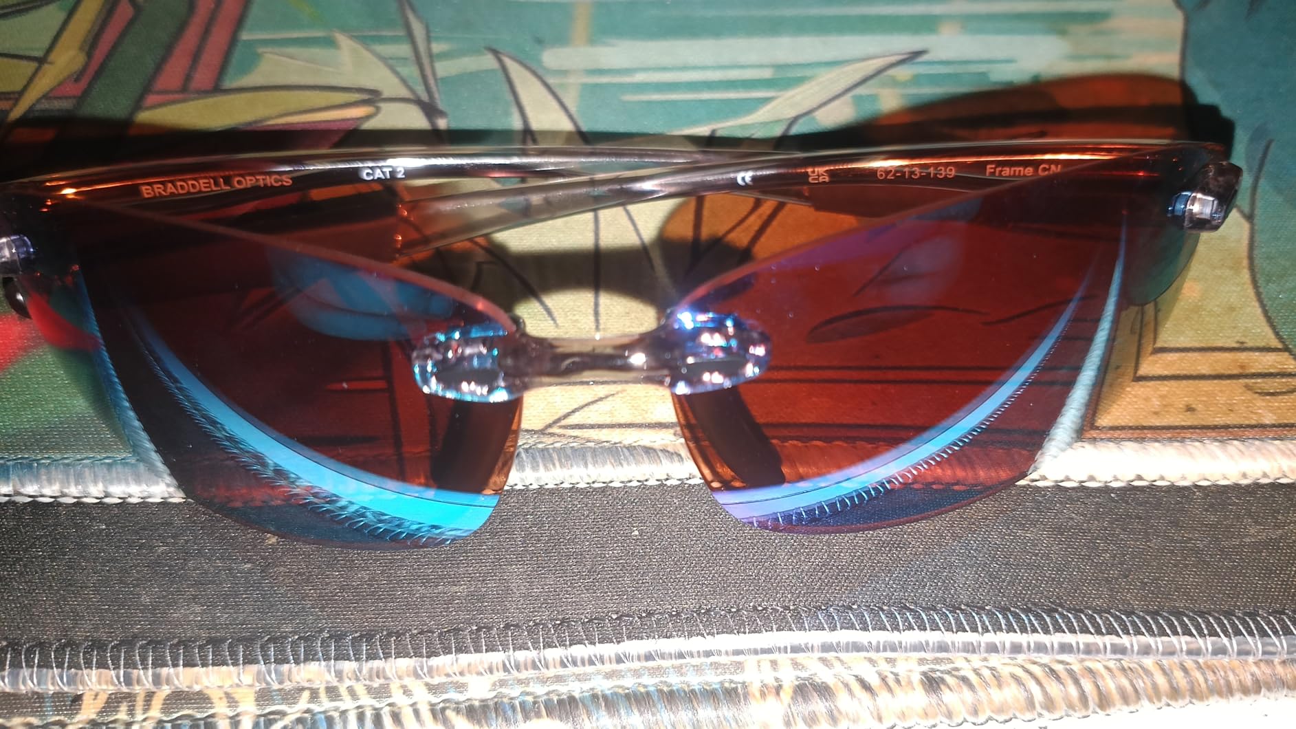 BRADDELL Polarized FL-41 Sports Glasses with Blue Light Mirror for Migraine Light Sensitivity, Fluorescent Glare, Concussion customer photo 1