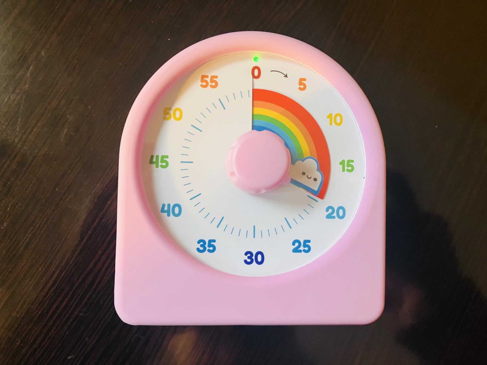 LIORQUE Visual Timer for Kids with Pause Function, Timer for Kids and Adults, Protective Case, Silent Time Management Tool, 60-Minute Countdown for Classroom, Office, Meetings, Study, Kitchen (Rainbow) customer photo 1