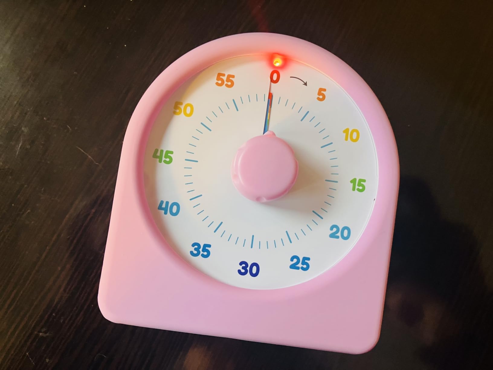 LIORQUE Visual Timer for Kids with Pause Function, Timer for Kids and Adults, Protective Case, Silent Time Management Tool, 60-Minute Countdown for Classroom, Office, Meetings, Study, Kitchen (Rainbow) customer photo 2