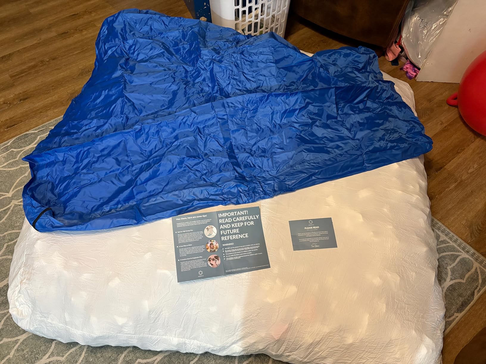 Crash Pad for Kids Sensory | Big 5Ft x 5Ft, 3Ft x 4Ft, 3Ft x 3Ft Or 2Ft x 2Ft | Autism Sensory Crash Mat for Jumping Play | Crashpad | Soft Foam Landing Pad | Giant Mat Pillow | Climbing, Gymnastics customer photo 2
