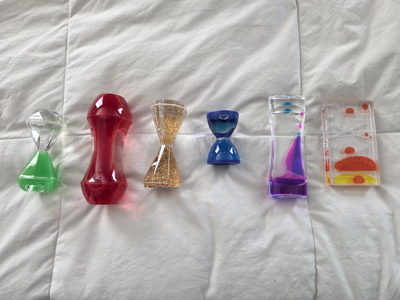 JOYIN 6 Pcs Sensory Fidget Tubes for Kids with Autism, Calming Water Sensory Bottles for Stress Relief, Quiet Fidget Toys for Valentine Classroom Calm Down Corner, Prizes & Baby Sensory Toy customer photo 2