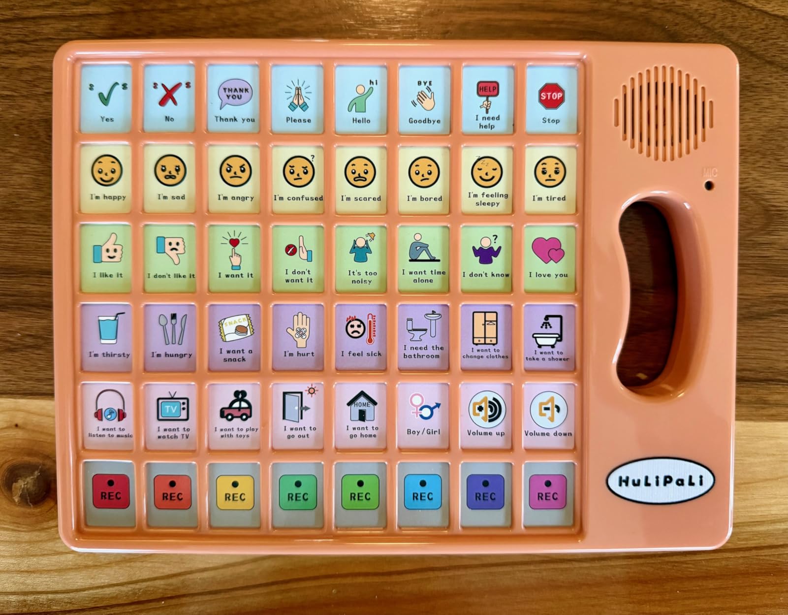 AAC Device for Autism with Grip Handle - 40 Pre-Installed Buttons & 8 Programmable Keys, Non-Verbal Communication Tool for Speech Therapy, Stroke Rehab & Aphasia, Adjustable Volume Talking Aid customer photo 2