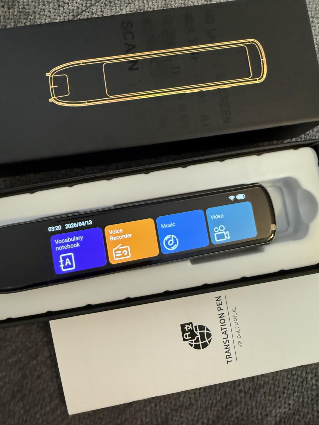 Scan Translation Pen - 142 Languages Smart Dyslexia Assistive Tool, Speech/Scan-to-Text Reading Pen for Learning Difficulties, Language Learners, Elderly Users (10 Offline Languages) customer photo 2